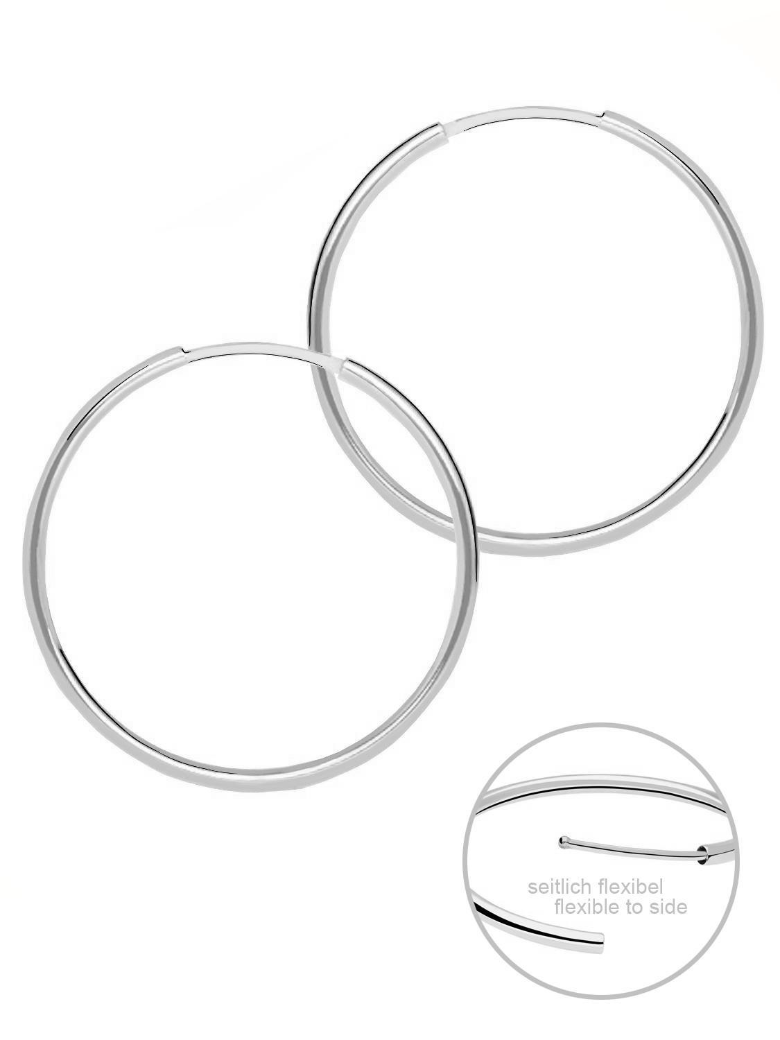 Mella | Creolen aus echtem Sterlingsilber | Ansicht 5