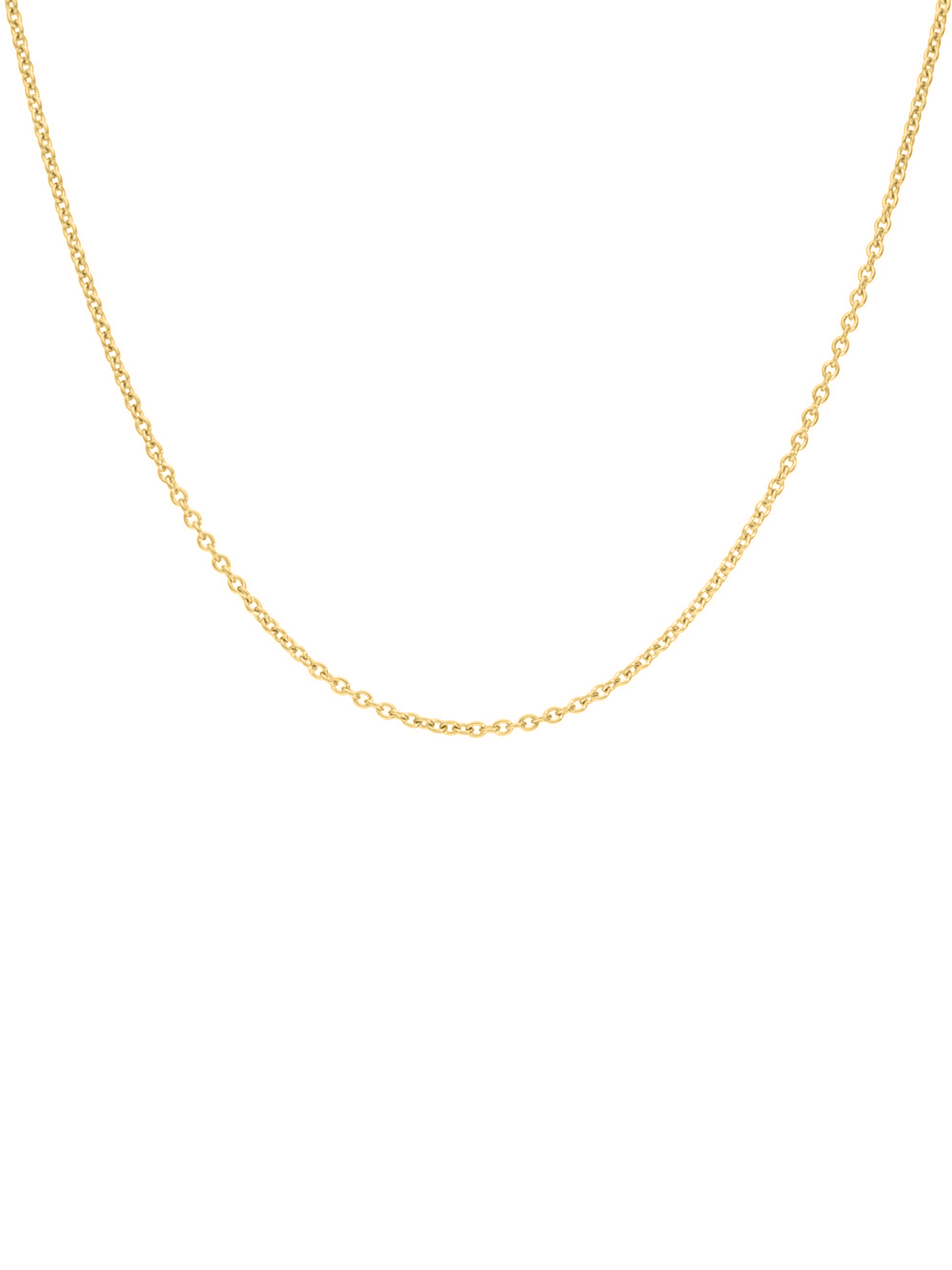 Halskette aus echtem Gelbgold (Ankerkette) - Kordoubt | Detailansicht