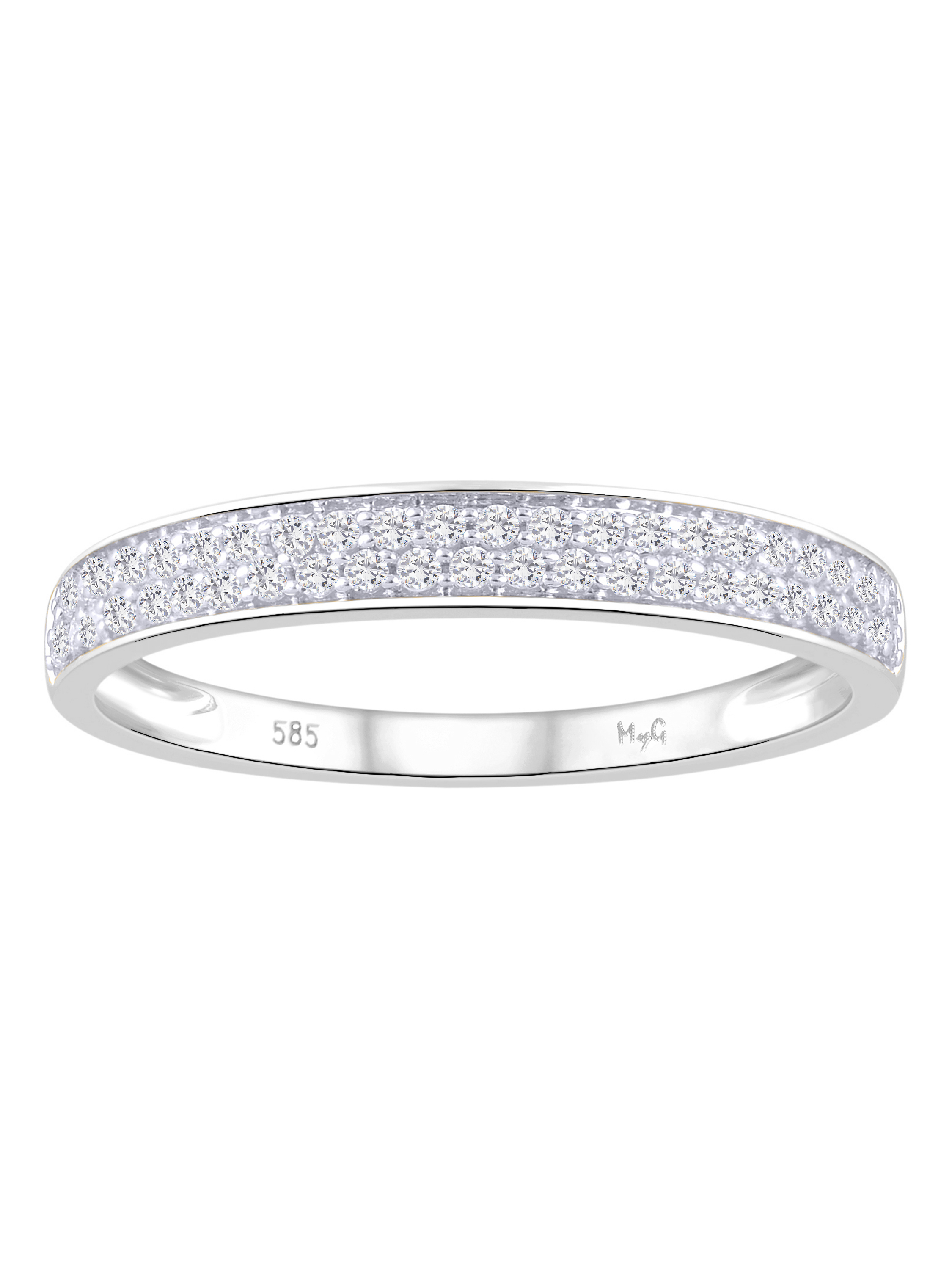 Medialis - Diamantring Weißgold - 0,20ct. - Größe 54