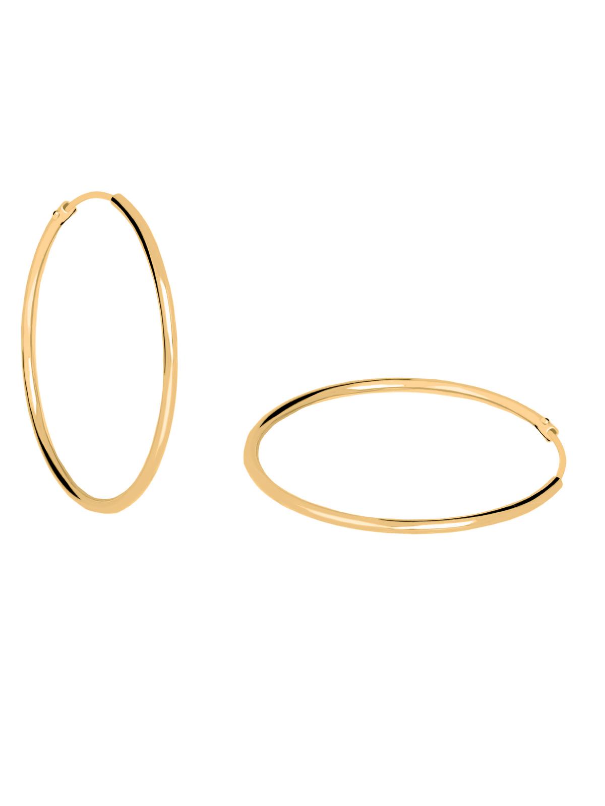 Pretty Celine | Creolen aus echtem Gelbgold | Ansicht 5