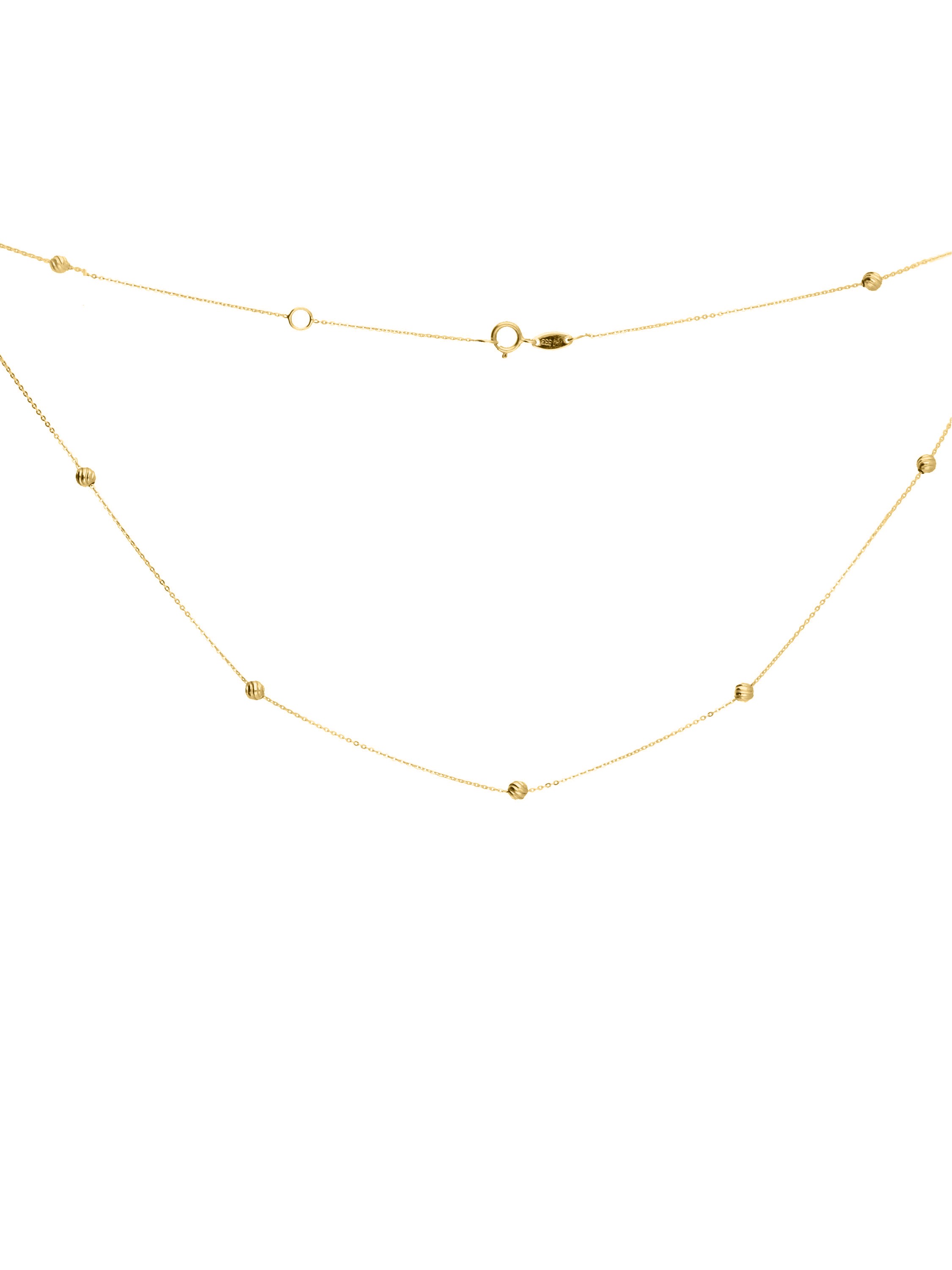 Halskette aus echtem Gelbgold - Rubia | Produktansicht