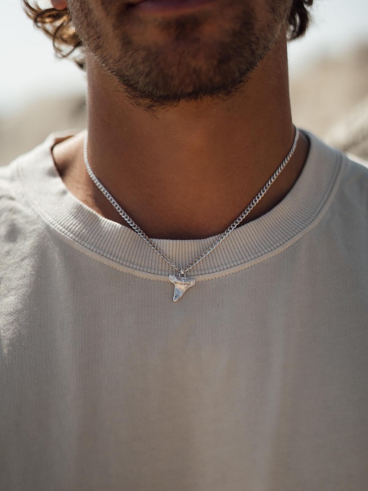 Shark Silver | Anhänger mit Halskette aus echtem Sterlingsilber | Ansicht 5