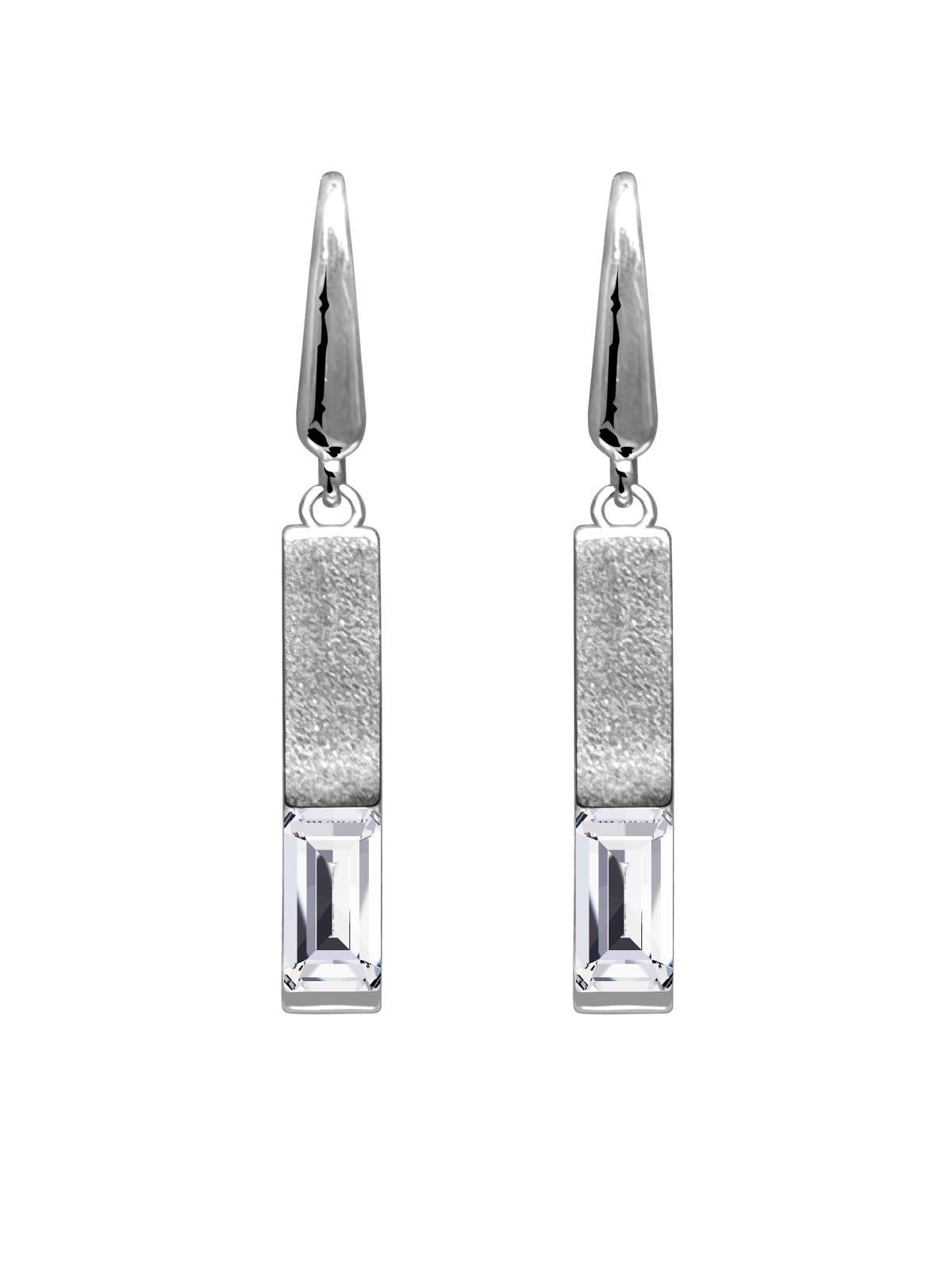 Ohrring für Damen & Mädchen aus echtem Sterlingsilber mit weißen Zirkonia - Barbie | Produktansicht