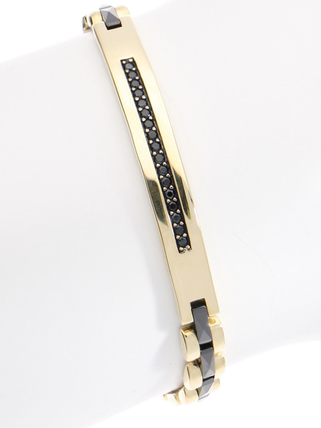 Madrid - Onyx Armband Gold