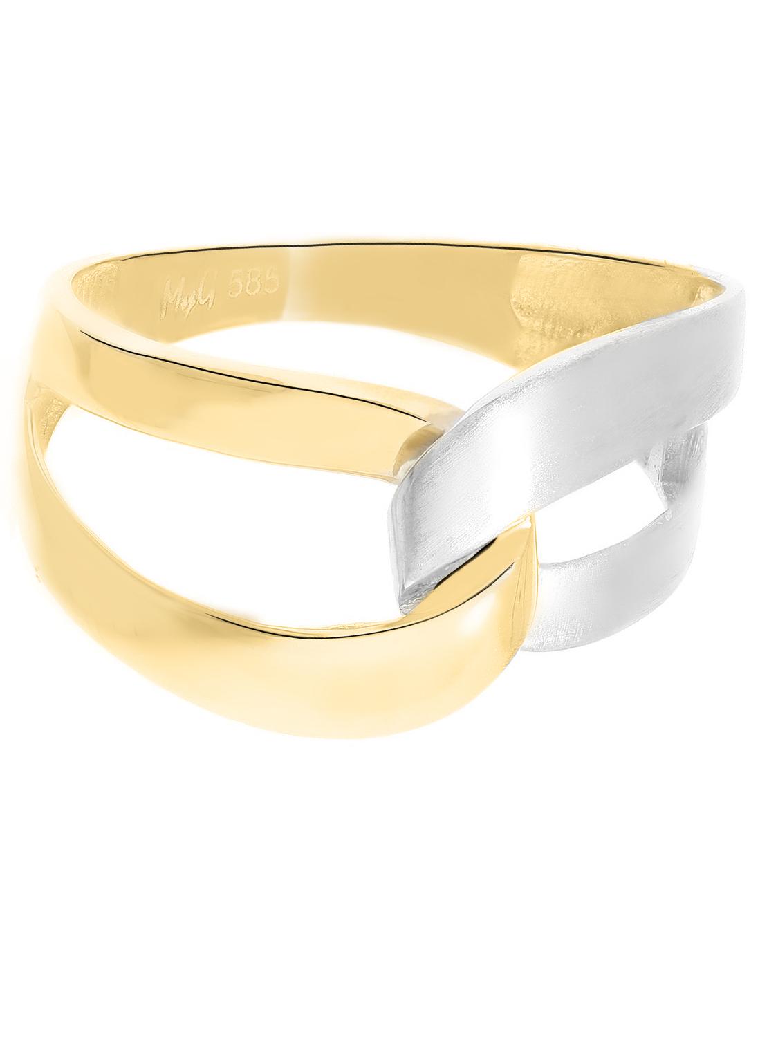 Illos | Ring aus echtem Gelbgold & Weißgold | Ansicht 4