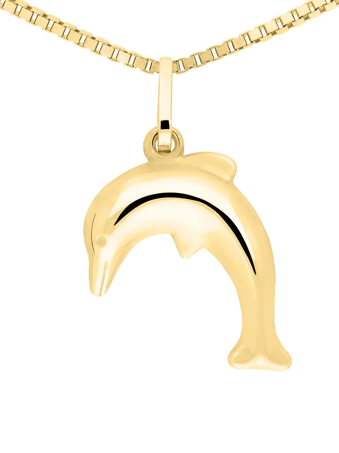 Damenanhänger aus echtem Gelbgold - Delfingold | Detailansicht Damenanhänger aus echtem Gelbgold - Delfingold | Detailansicht