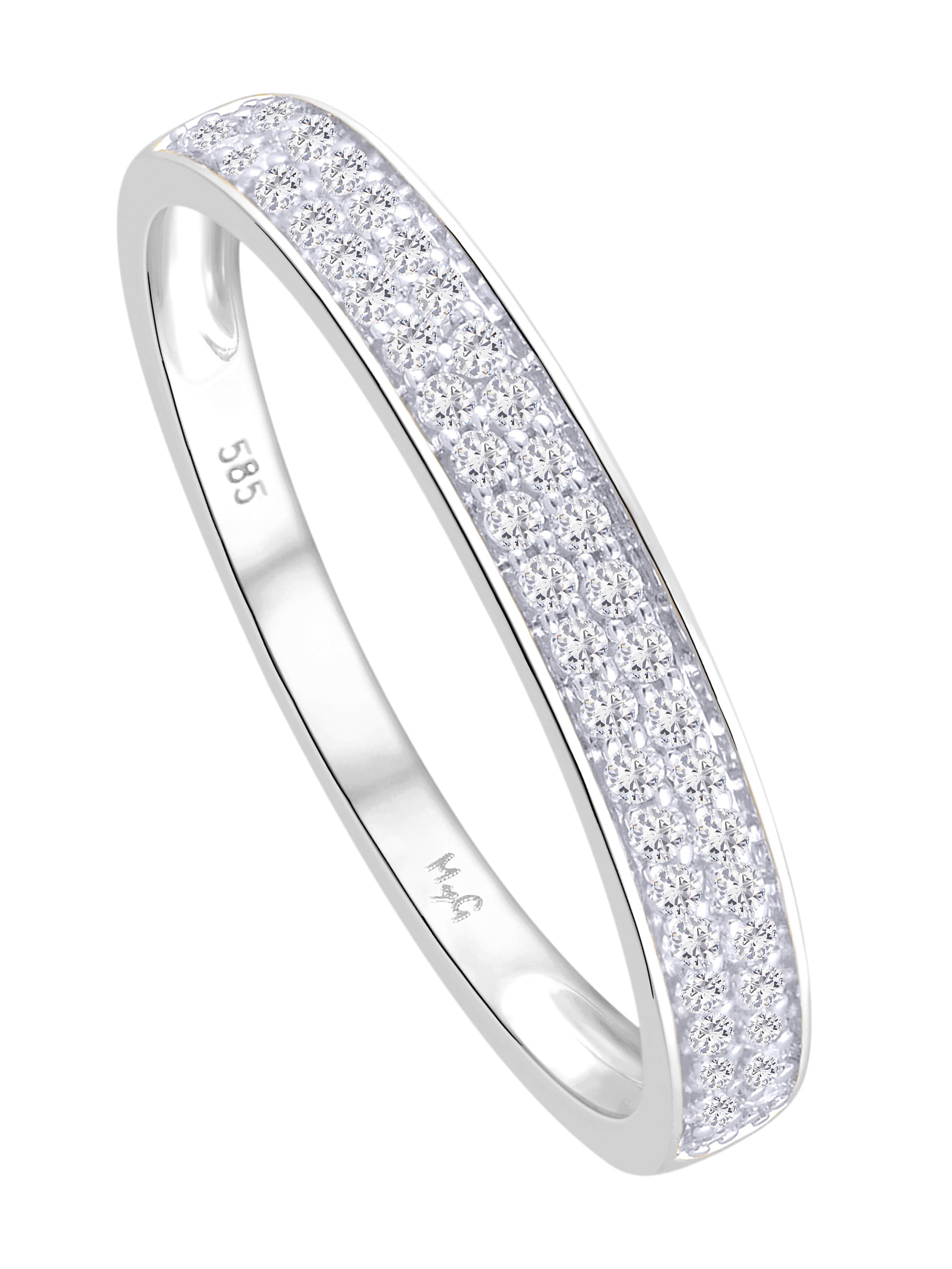 Medialis - Diamantring Weißgold - 0,20ct. - Größe 58