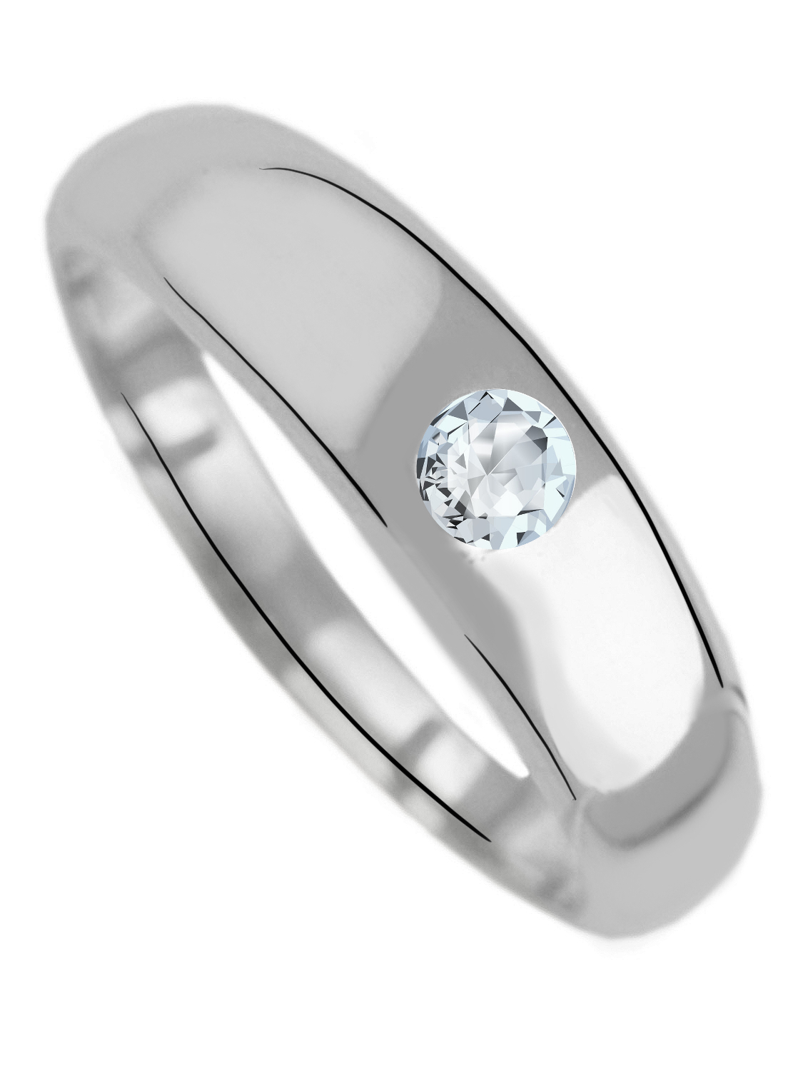 Birthy - Zirkonia Taufring Anhänger 585 Weißgold Birthy - Zirkonia Taufring Anhänger 585 Weißgold