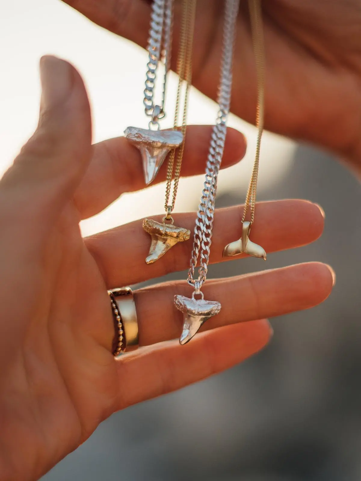 Whale Set - Damen & Mädchen Walflosse Orca Halskette Gold 333 (8 Karat) 45cm Whale Set - Damen & Mädchen Walflosse Orca Halskette Gold 333 (8 Karat) 45cm