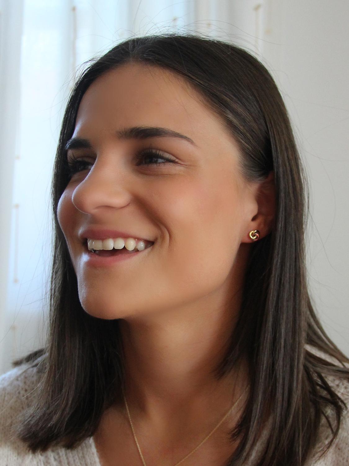 Margot | Ohrstecker aus echtem Sterlingsilber & Vergoldung | Ansicht 2 Margot | Ohrstecker aus echtem Sterlingsilber & Vergoldung | Ansicht 2