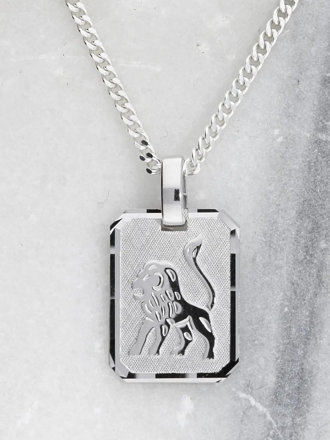 Gaudino - Damen & Herren Löwe Sternzeichen Anhänger Silber 925