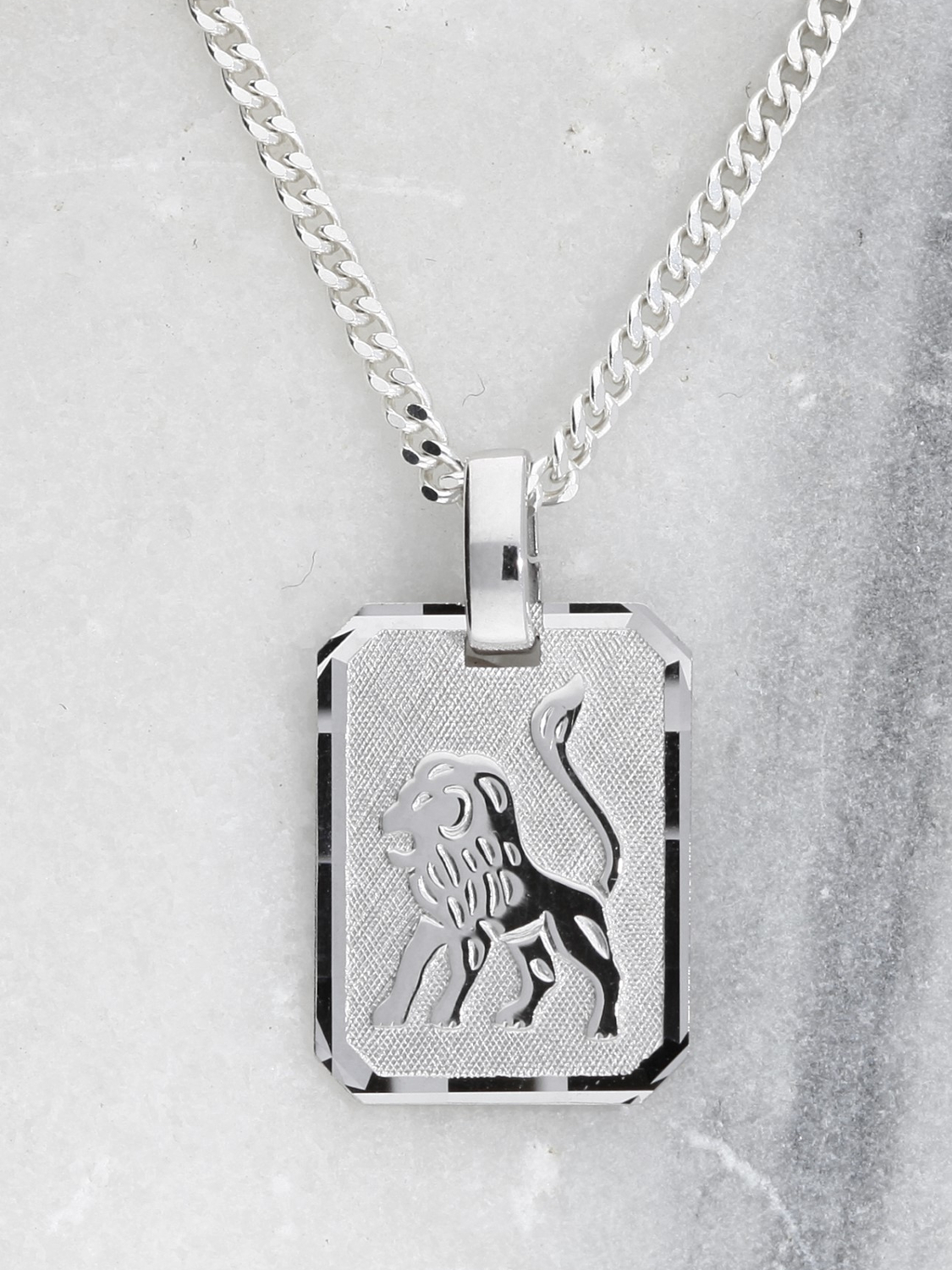 Gaudino - Damen & Herren Löwe Sternzeichen Anhänger Silber 925