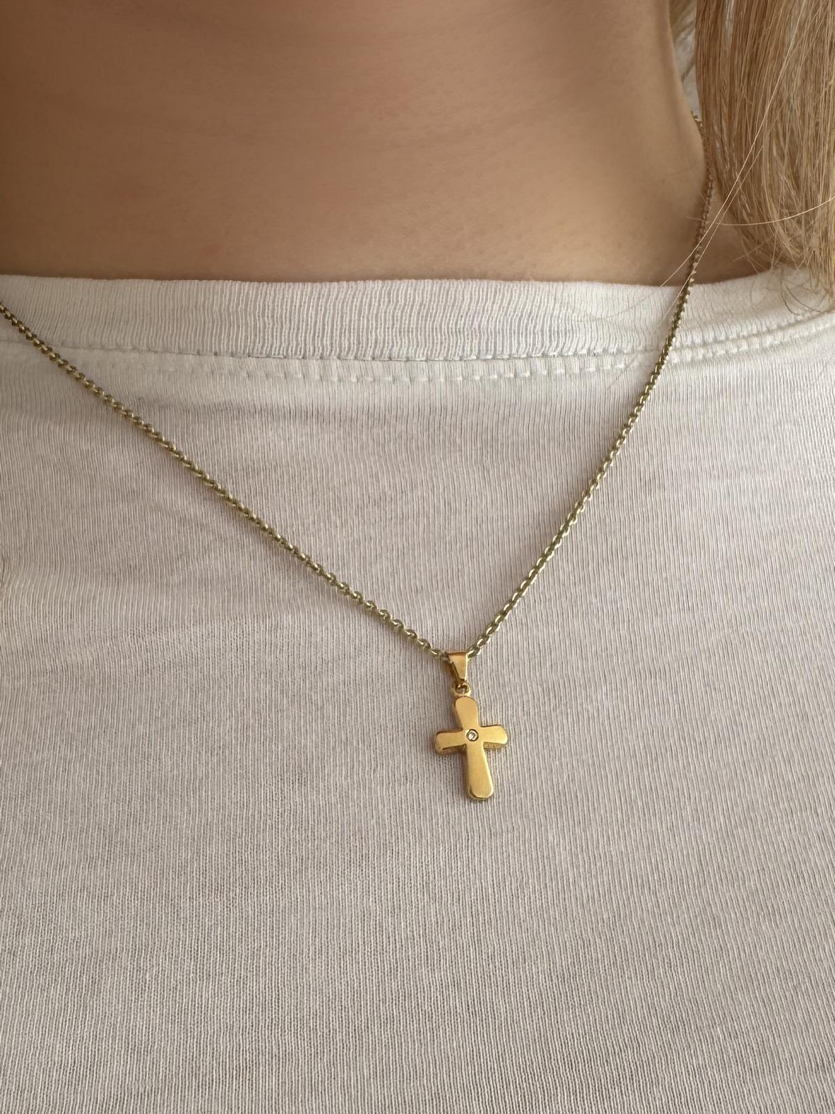 Anara | Anhänger aus echtem Gelbgold mit Zirkonia | Ansicht 2