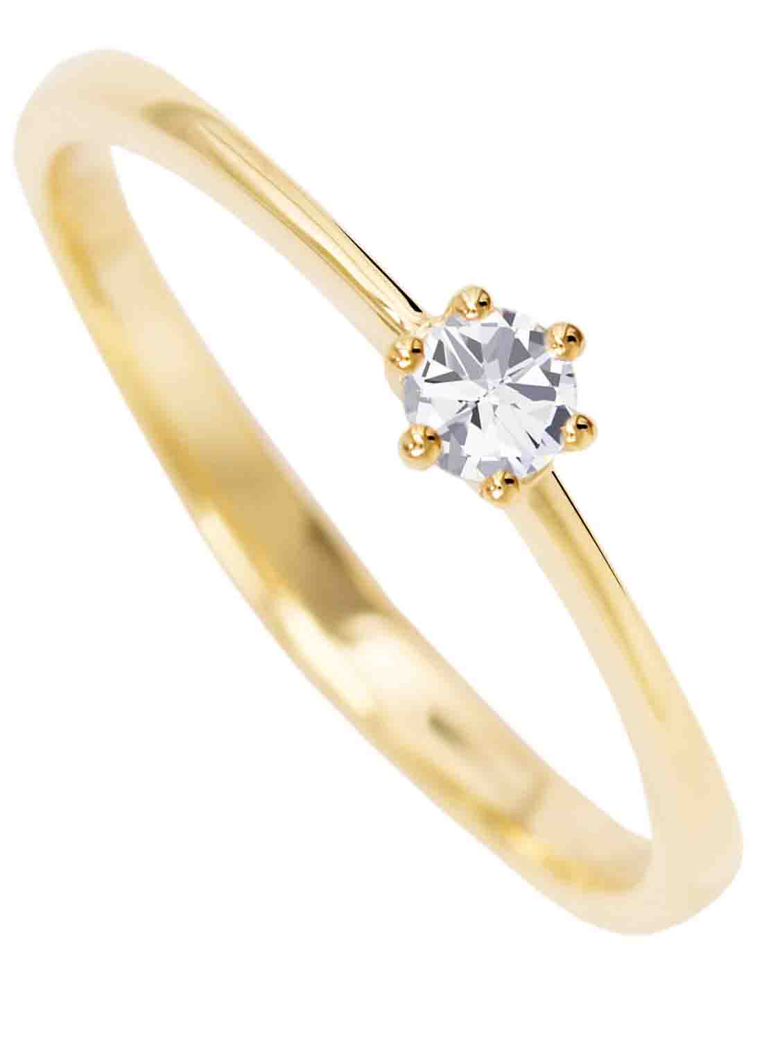 Golden Love | Ring aus echtem Gelbgold | Ansicht 1