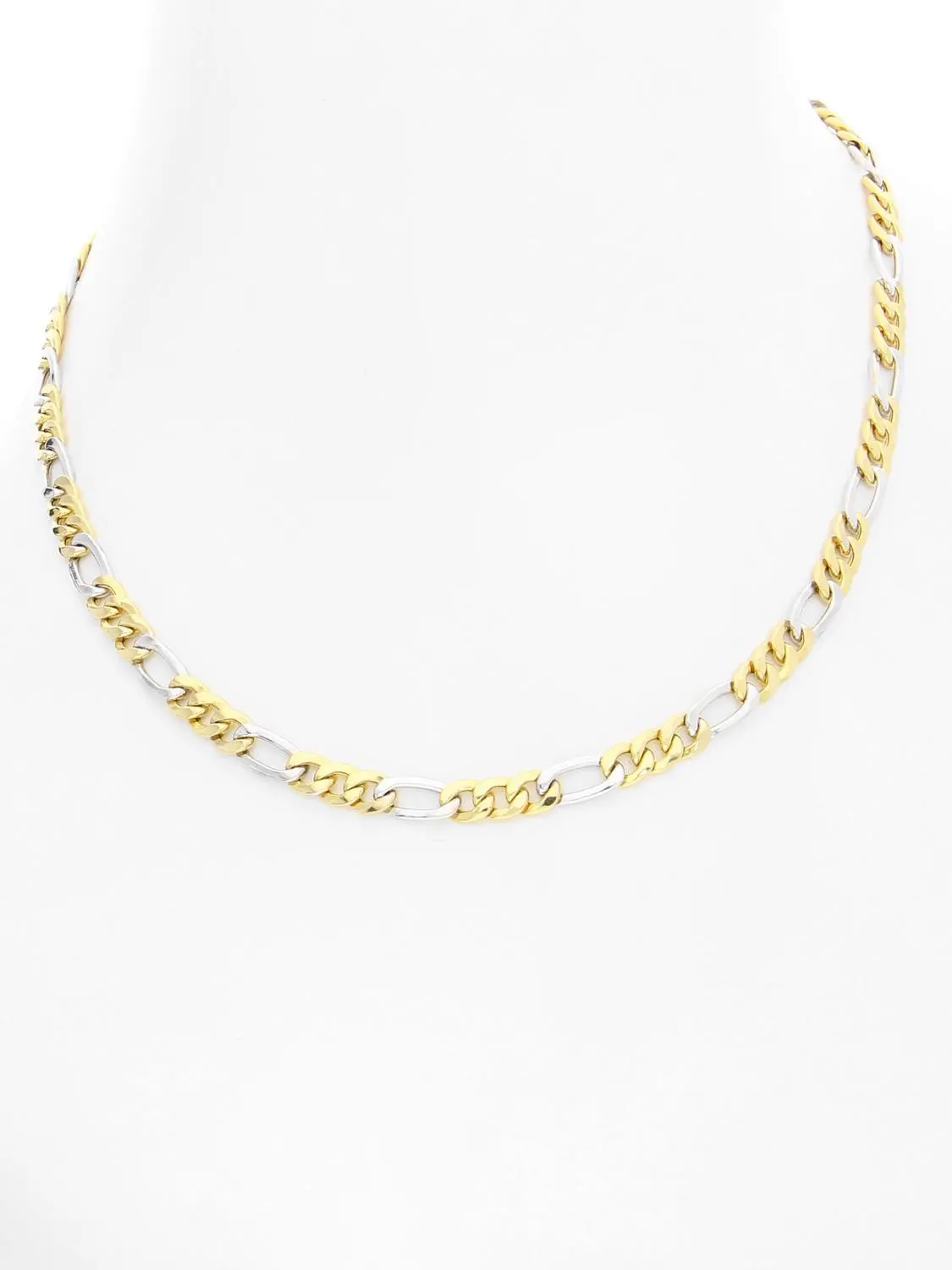 Magali | Kette aus echtem Gelbgold & Weißgold | Ansicht 3