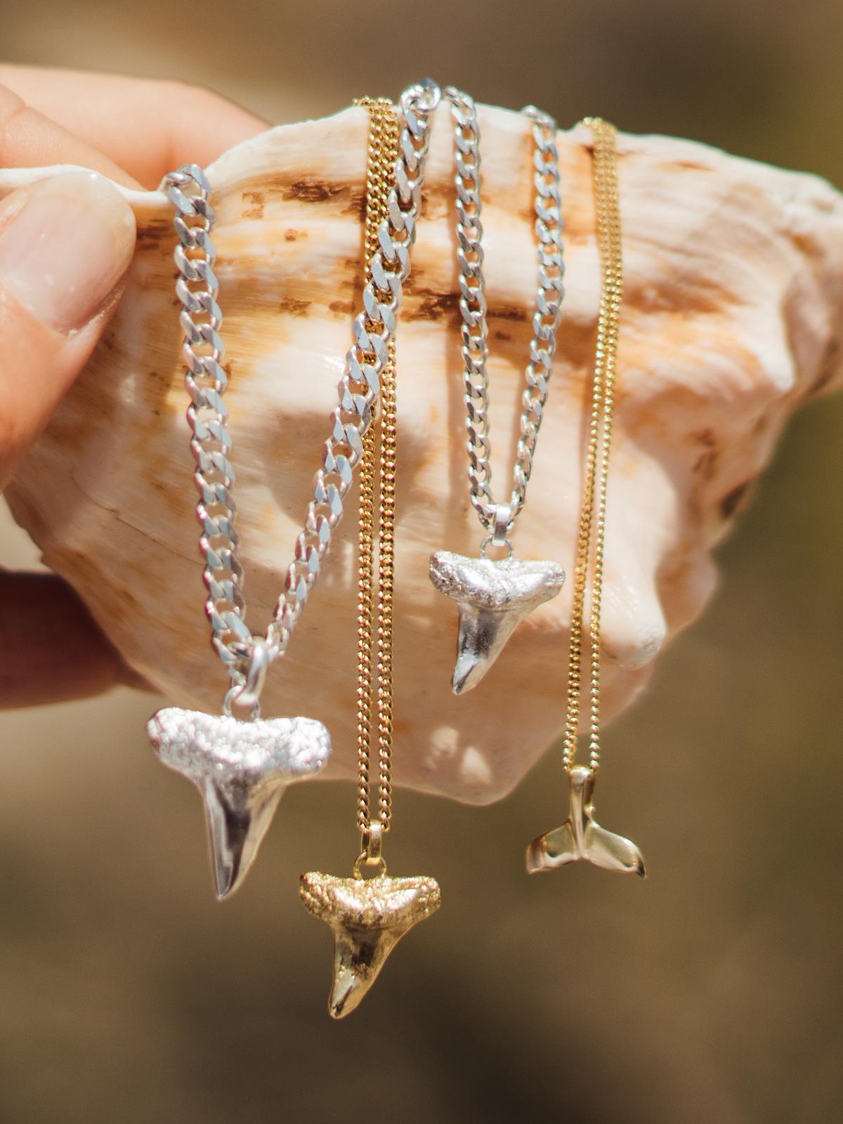 Shark Silver | Anhänger mit Halskette aus echtem Sterlingsilber | Ansicht 7