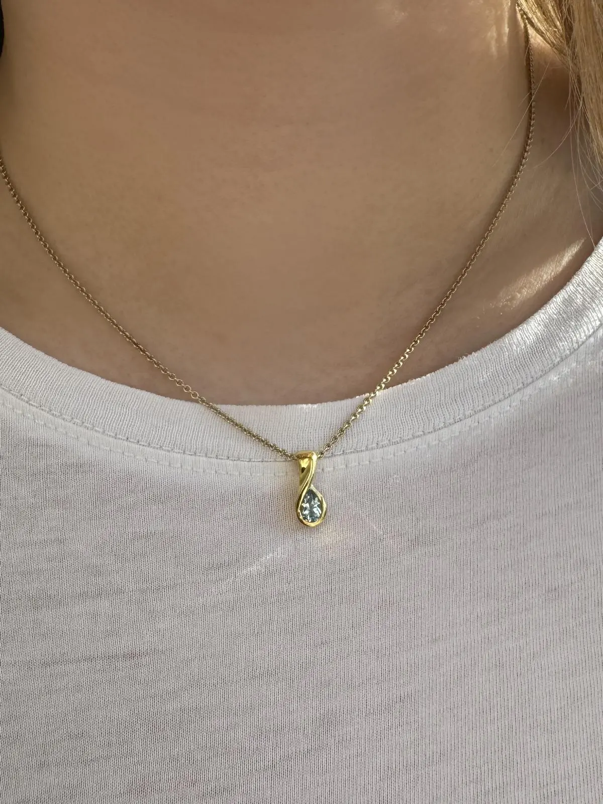 Anhänger Damen Gold mit Edelstein | Abbey