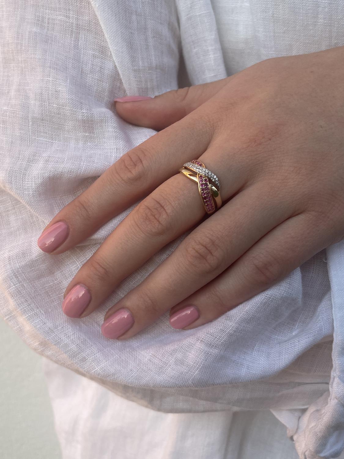 Jacotte | Ring aus echtem Gelbgold - Rubin | Ansicht 2