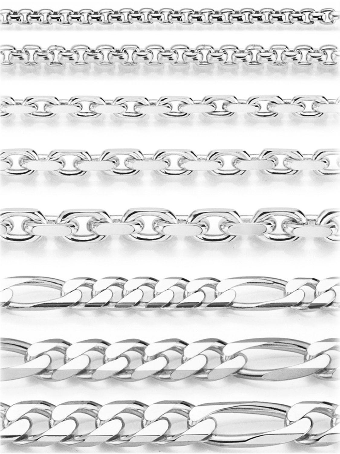 Halskette mit Anhänger aus echtem Sterlingsilber mit Zirkonia - Amelie | Kettenansicht