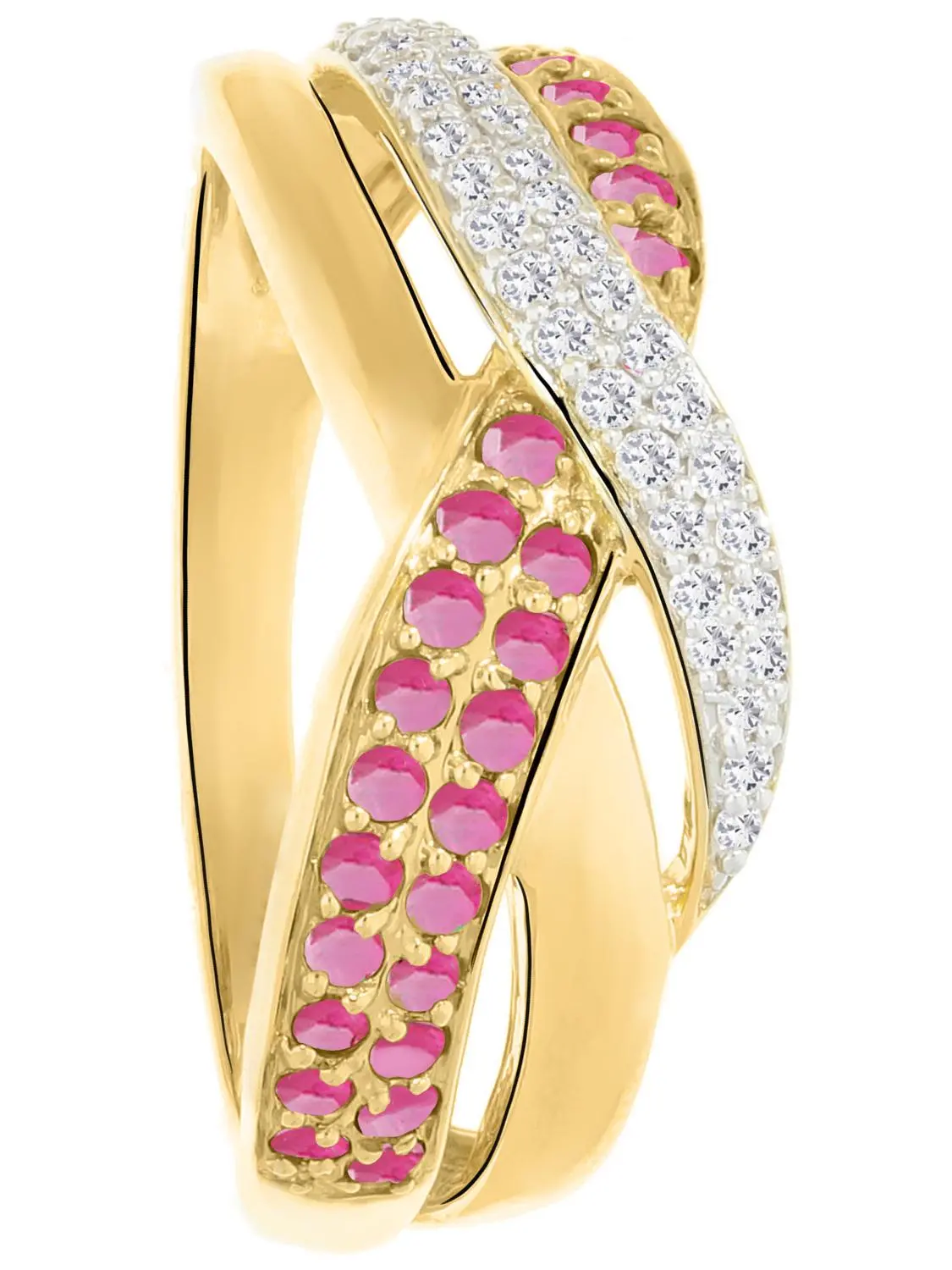 Jacotte | Ring aus echtem Gelbgold - Rubin | Ansicht 5
