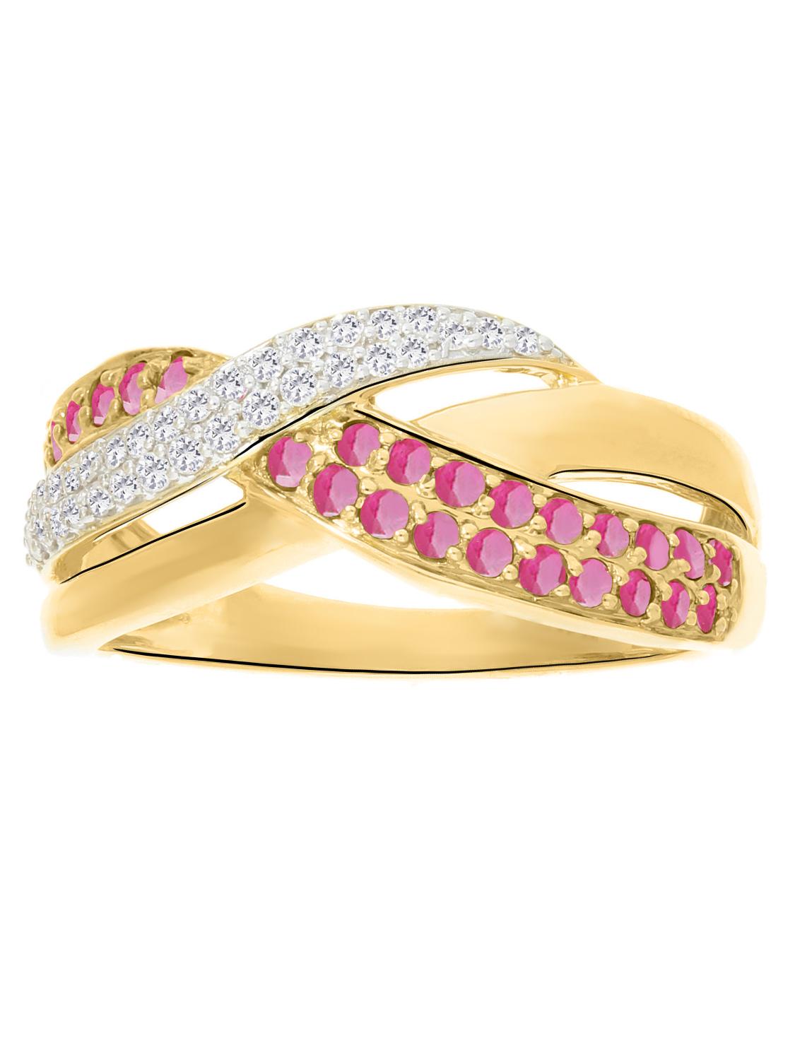 Jacotte | Ring aus echtem Gelbgold - Rubin | Ansicht 4