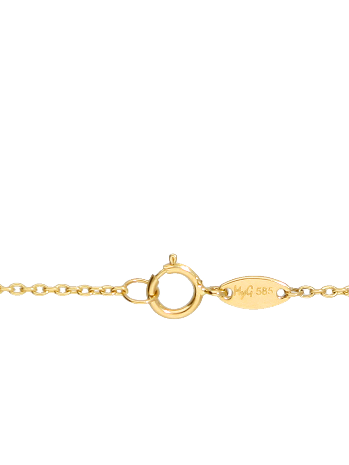 Daisy -  Damen Halskette mit Amethyst & Perle 585 Gold