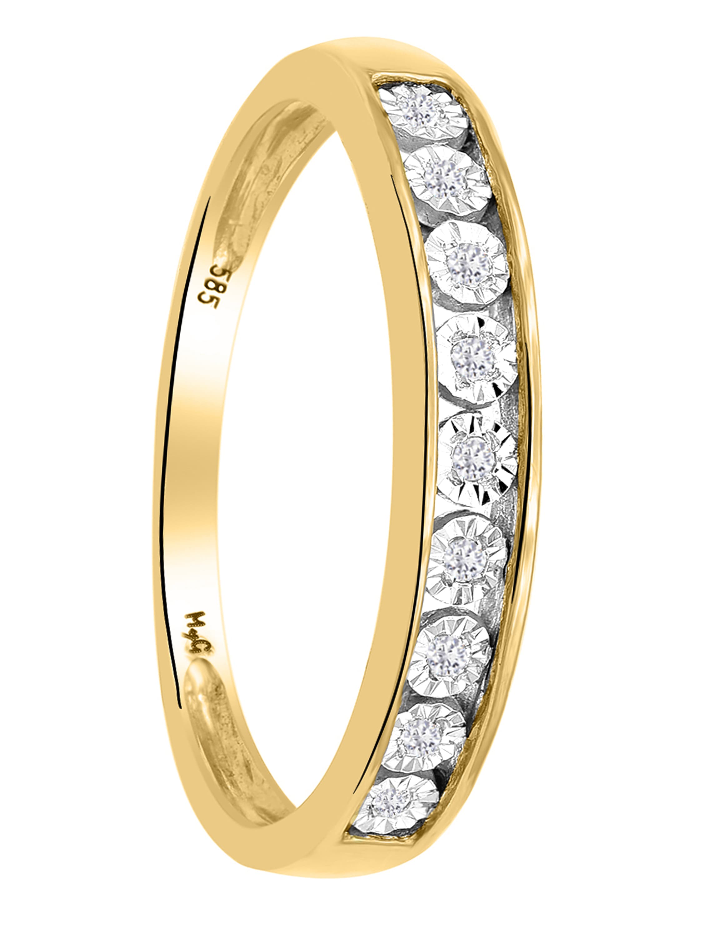 Meridiana - Diamantring 333 Gelbgold - 0,04ct. - Größe 56