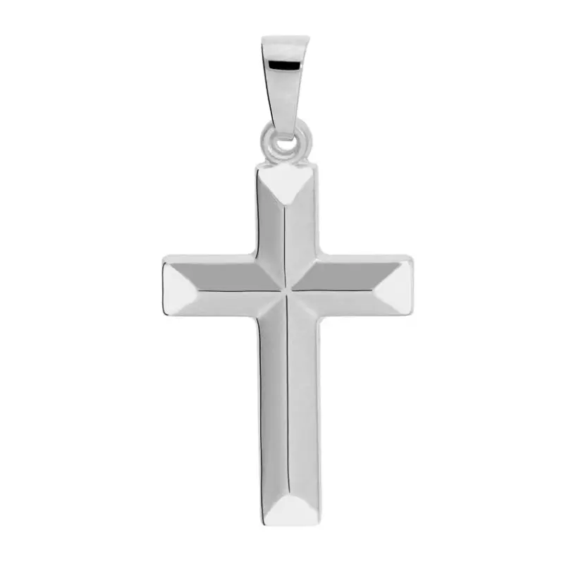 Herren-Kette mit Kreuz in Gold kaufen mygold_kategorie-herren-kreuzanhaenger-anhaenger-unisex-weissgold-kreuz-nizza-stylisch
