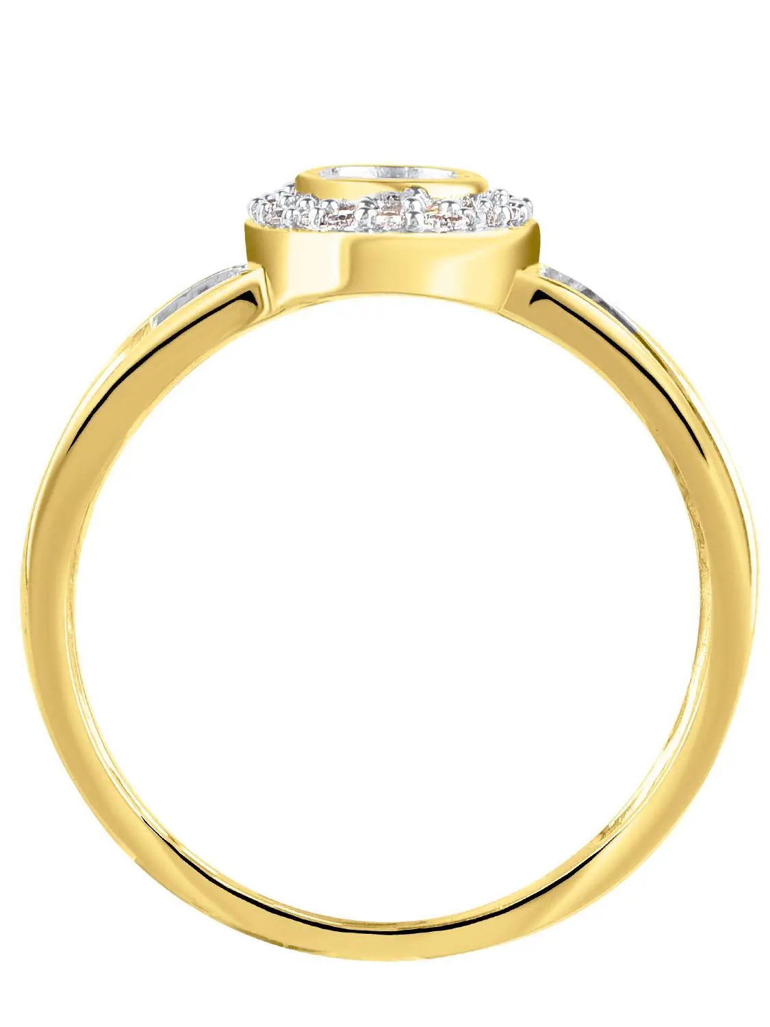 Jana | Ring aus echtem Gelbgold mit Diamant | Ansicht 7