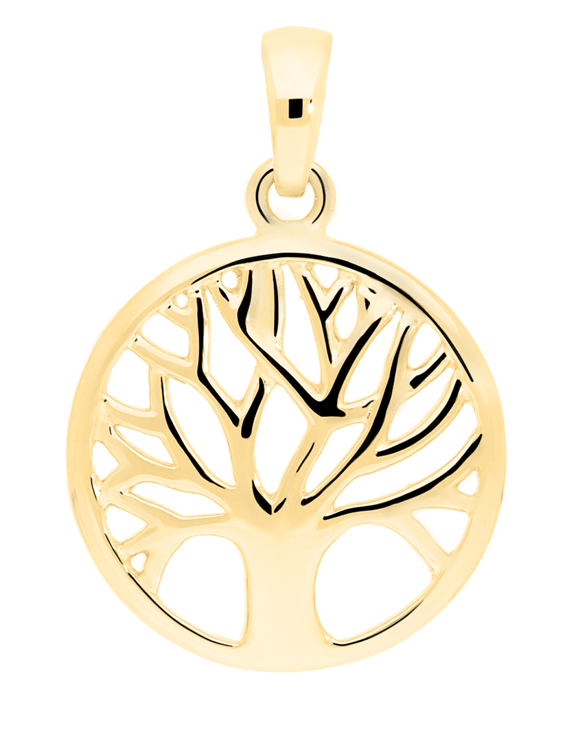 Botany - Lebensbaum Motivanhänger 375 Gold - 14mm