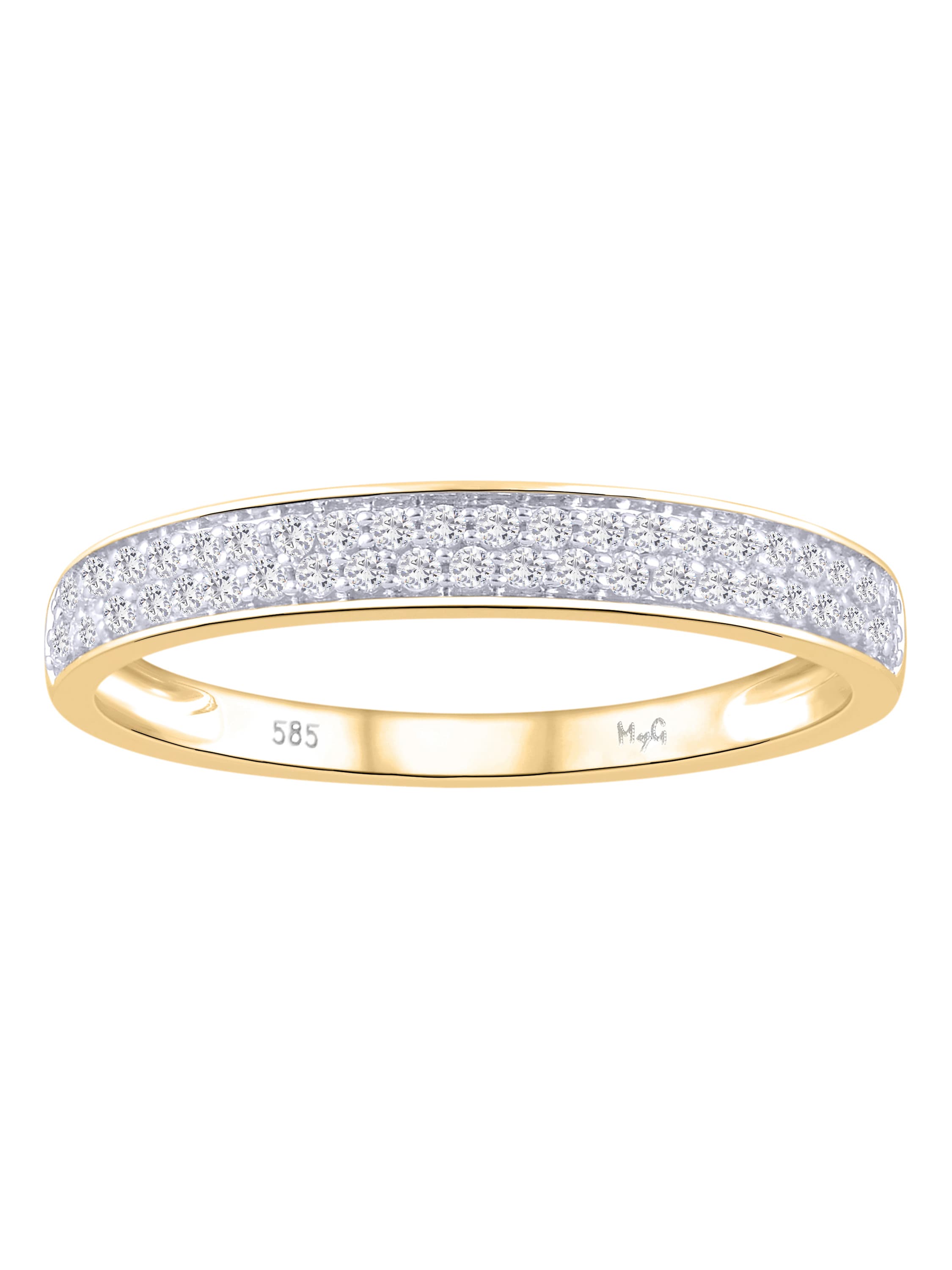 Medialis - Diamantring Gelbgold - 0,20ct. - Größe 50