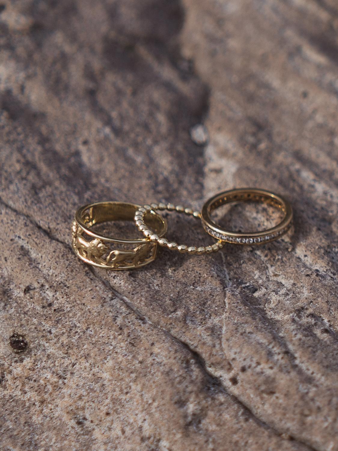 Cora | Ring aus echtem Gelbgold | Ansicht 5