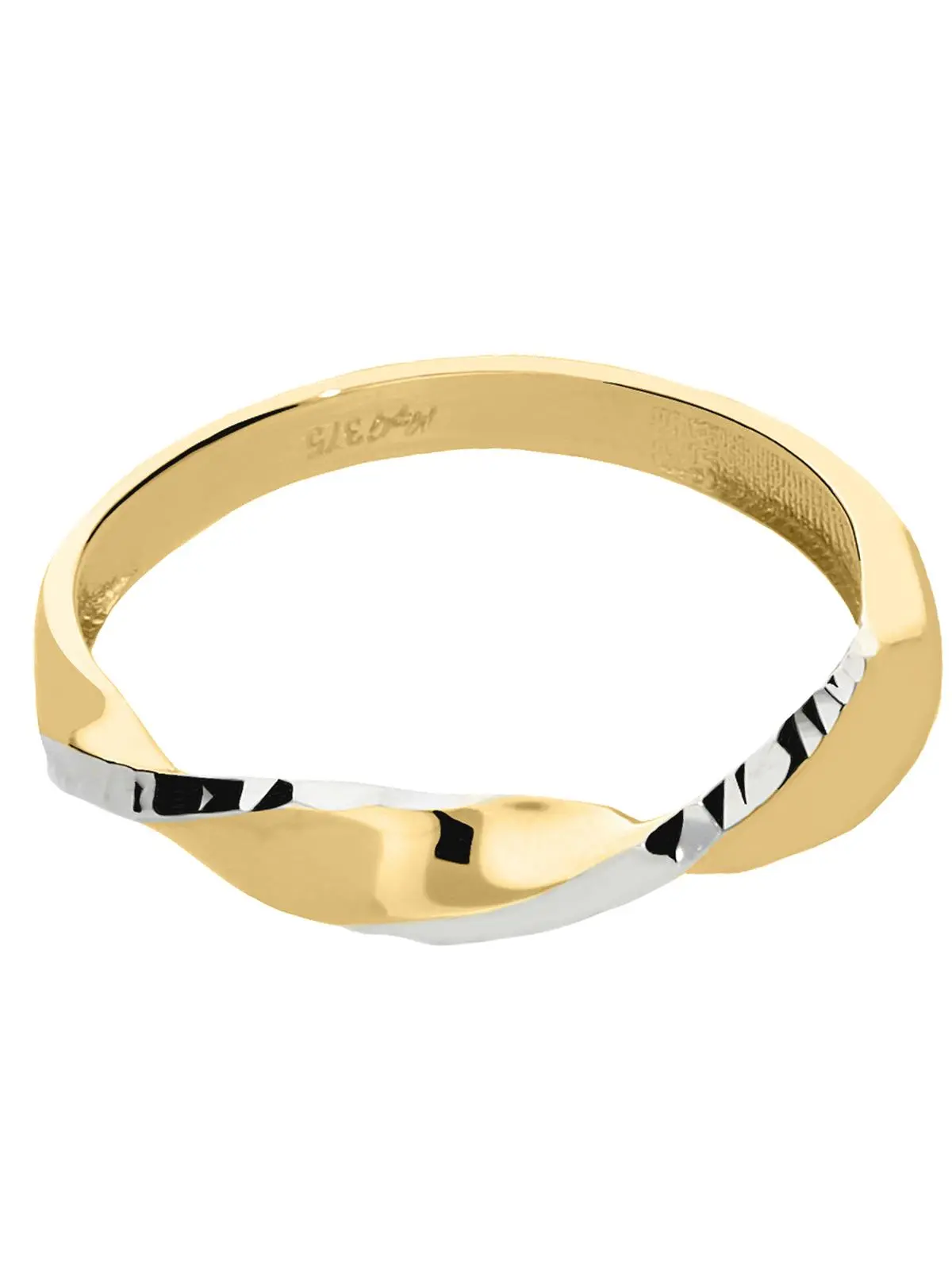 Capri | Ring aus echtem Gelbgold & Weißgold | Ansicht 5