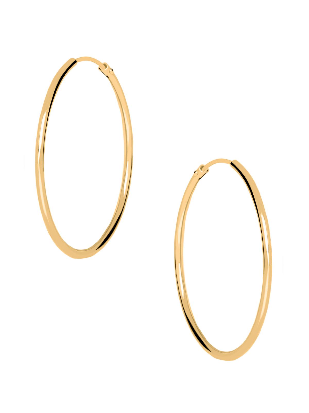 Pretty Celine | Creolen aus echtem Gelbgold | Ansicht 1