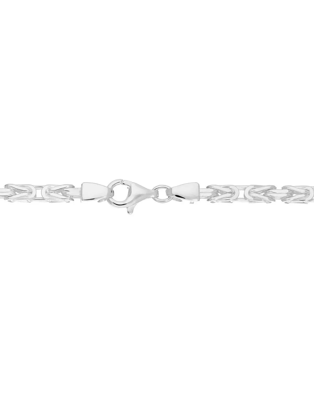 Kenmacho30 - Halskette 925 Sterlingsilber Karabiner - Breite 3 mm - Länge 60 cm Kenmacho30 - Halskette 925 Sterlingsilber Karabiner - Breite 3 mm - Länge 60 cm