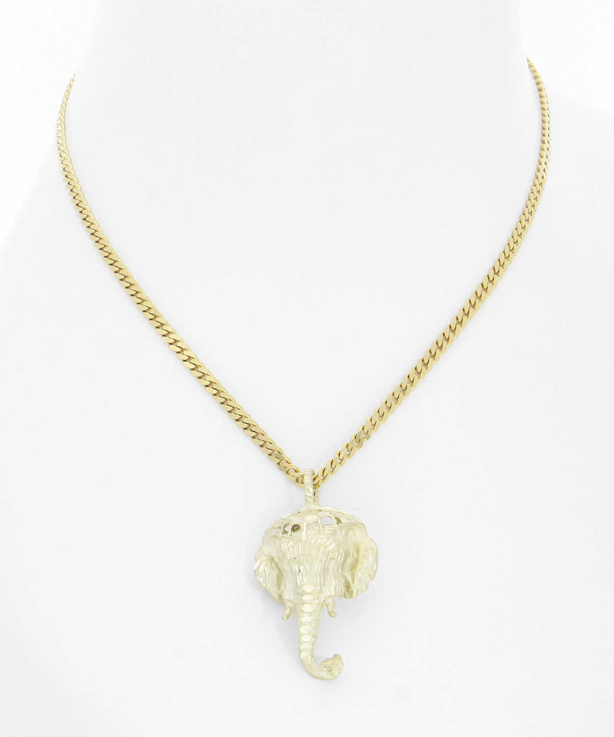 Pineau - Damen & Herren Kettenanhänger Gold 585 Elefant