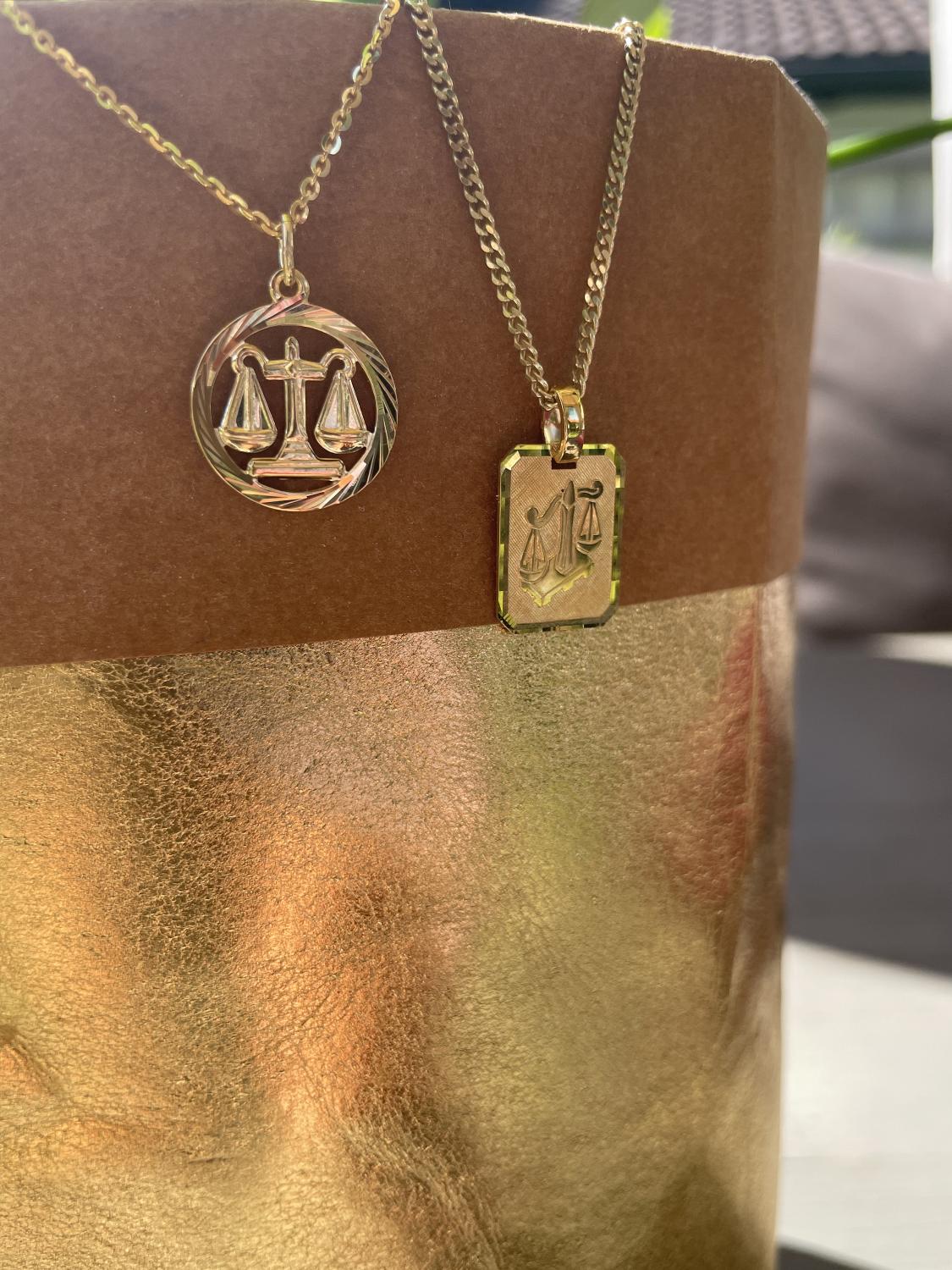 Gavno - WAAGE Sternzeichen Anhänger Gold 333 (8 Karat)