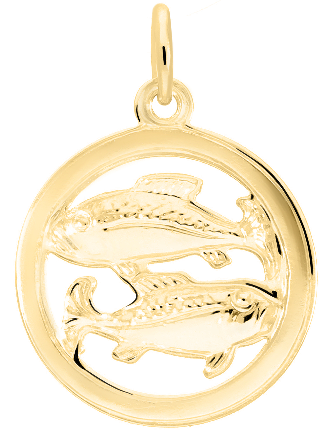 Gavno - Sternzeichenanhänger Fische 333 Gold