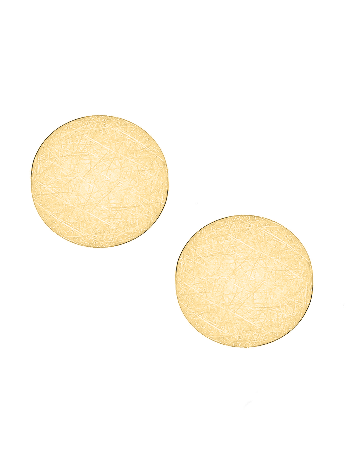 Damenohrringe aus echtem Gelbgold mit Eismattierung - Justina | Produktansicht