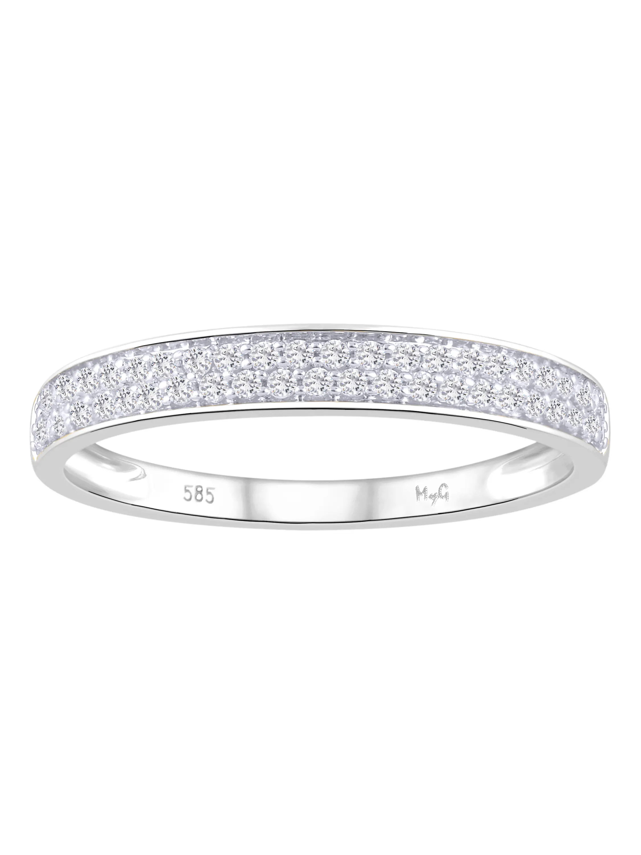 Medialis - Diamantring Weißgold - 0,20ct. - Größe 54