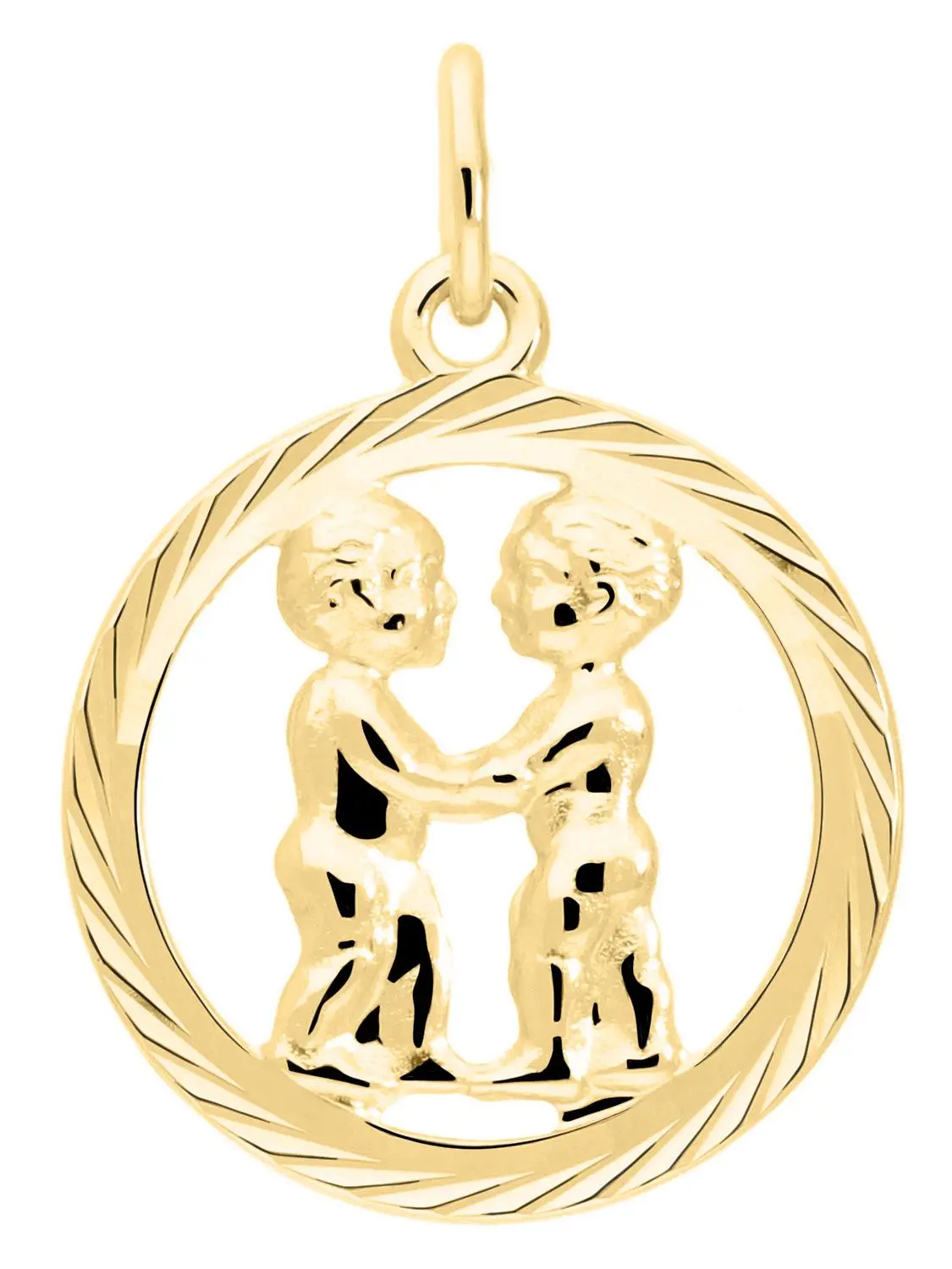Gavno - ZWILLINGE Sternzeichen Anhänger Gold 333 (8 Karat)