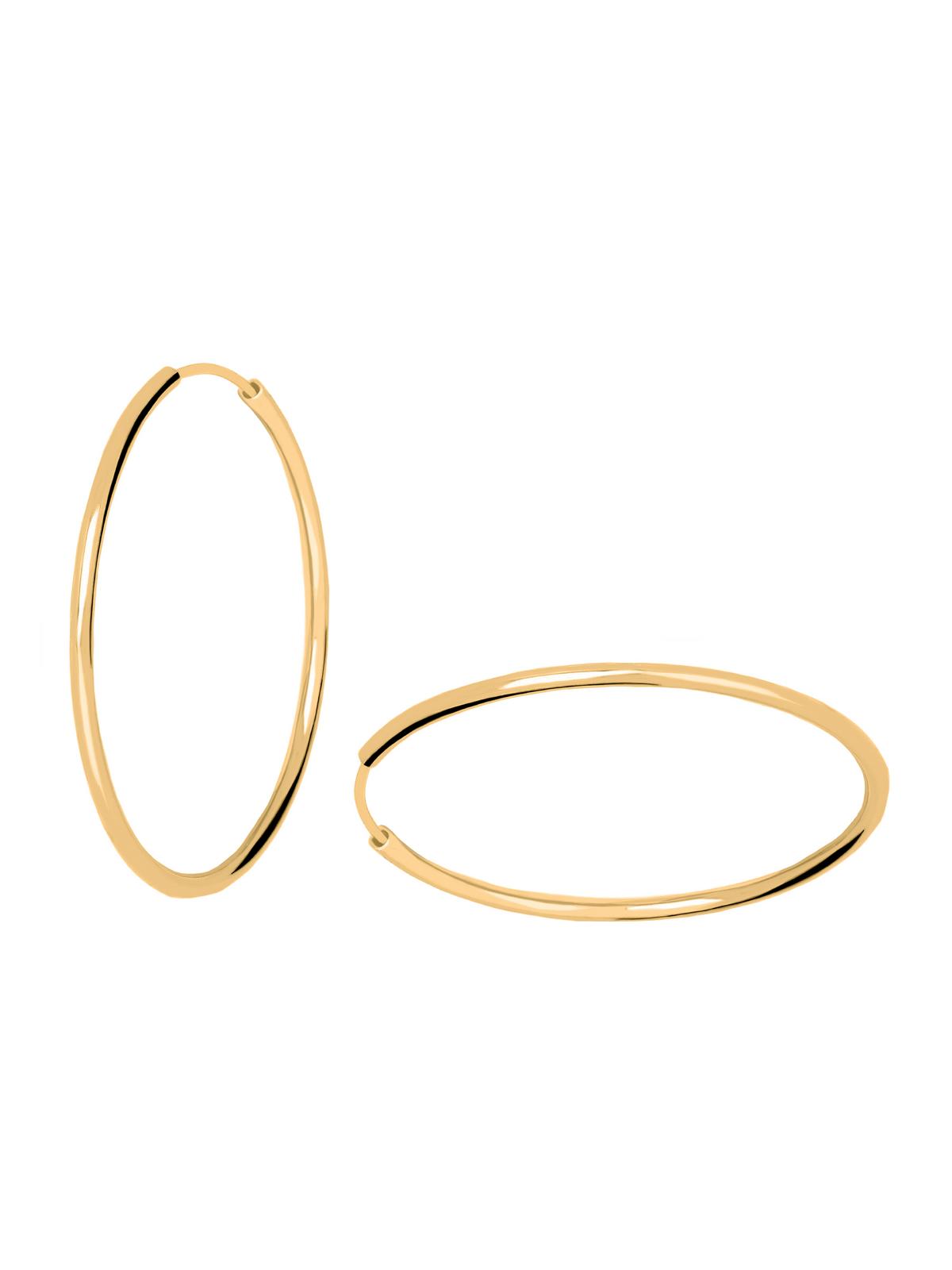 Mella | Creolen aus echtem Sterlingsilber (vergoldet) | Ansicht 6