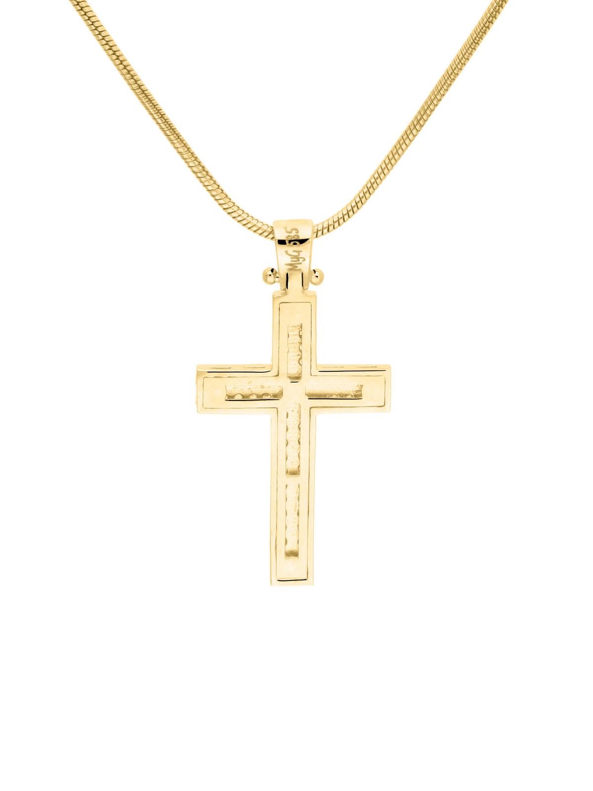 Ateca | Anhänger aus echtem Gelbgold mit Zirkonia | Ansicht 6