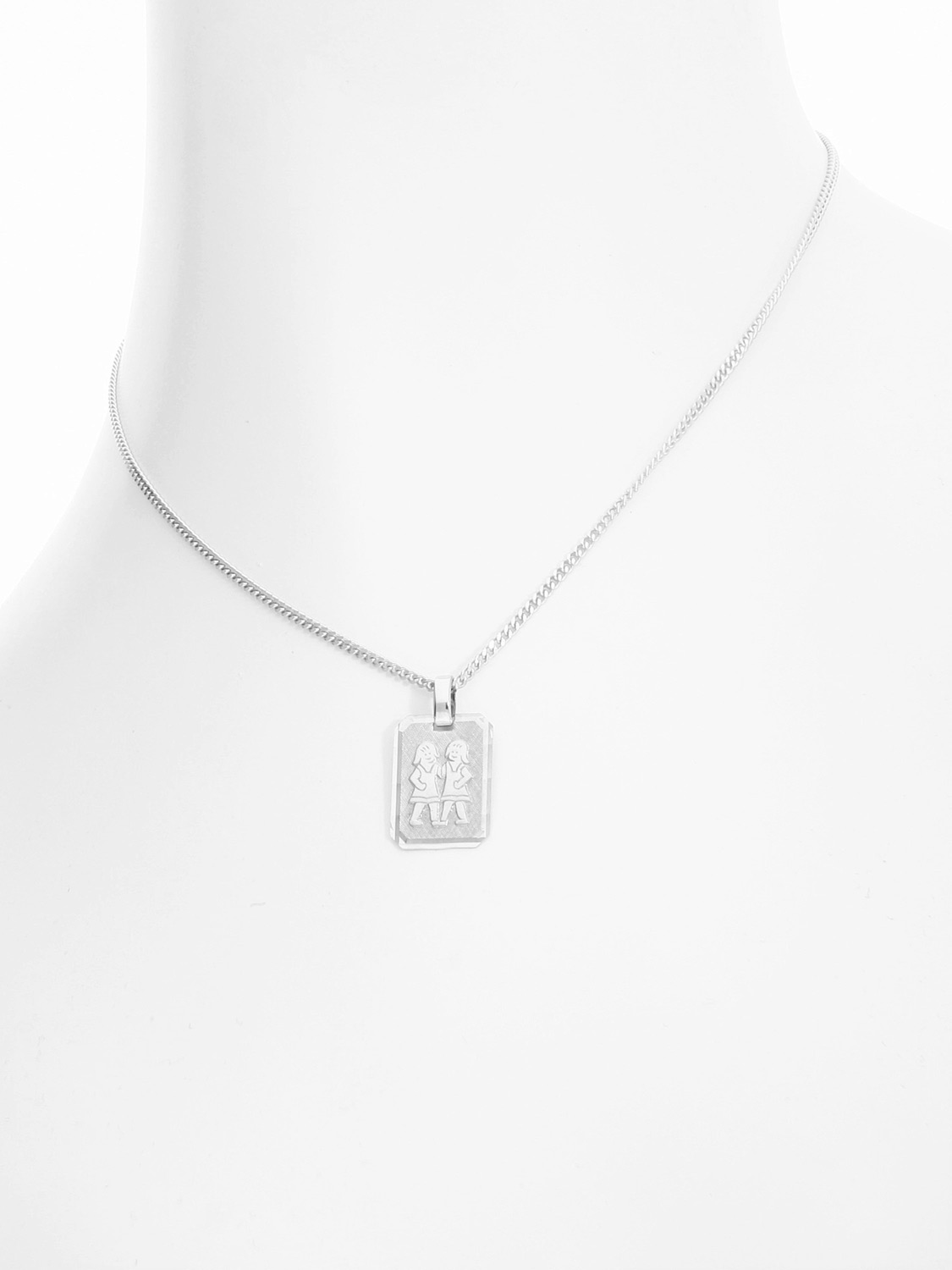Gaudino - Damen & Herren Zwillinge Sternzeichen Anhänger Silber 925
