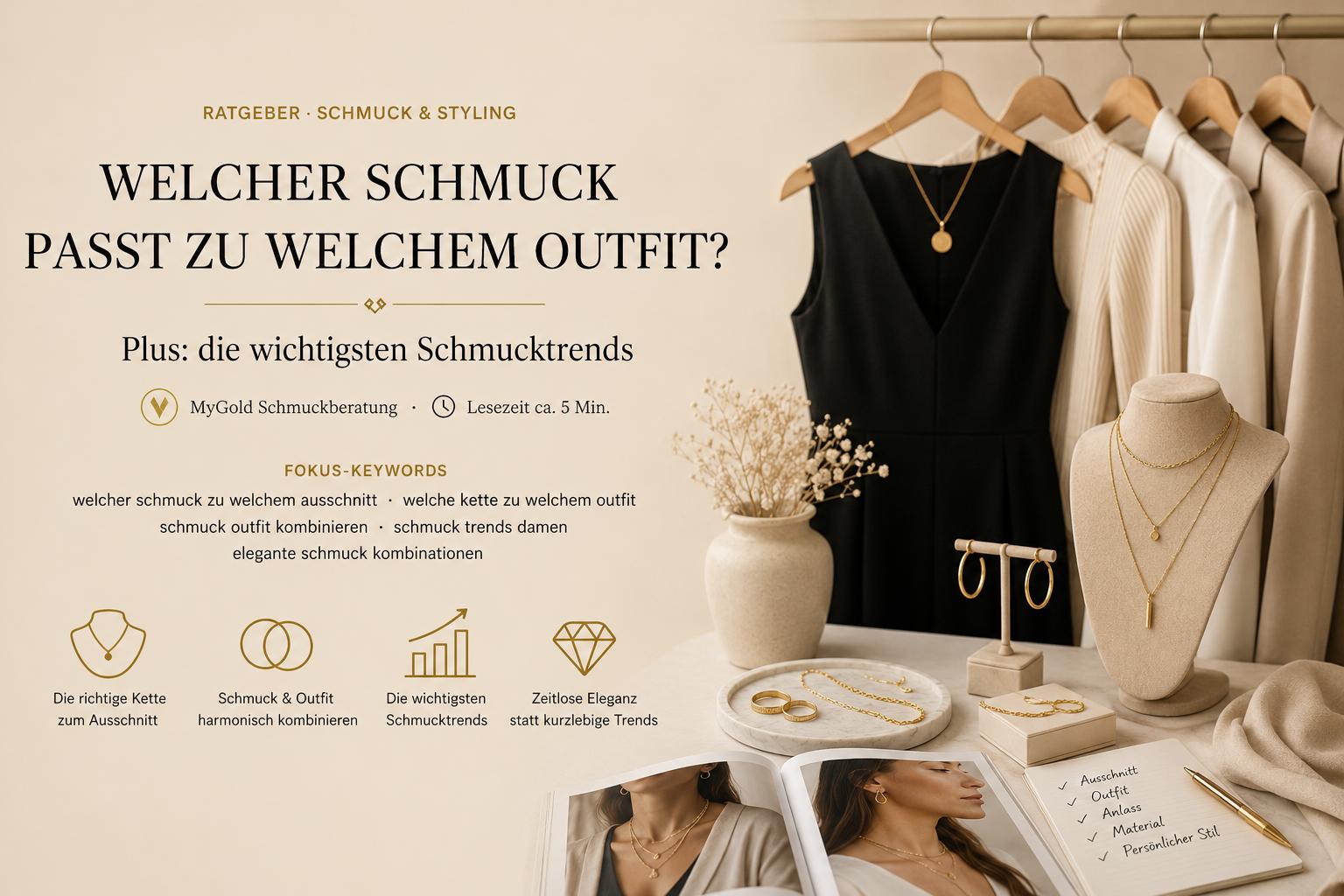 Welcher Schmuck passt zu welchem Outfit? 