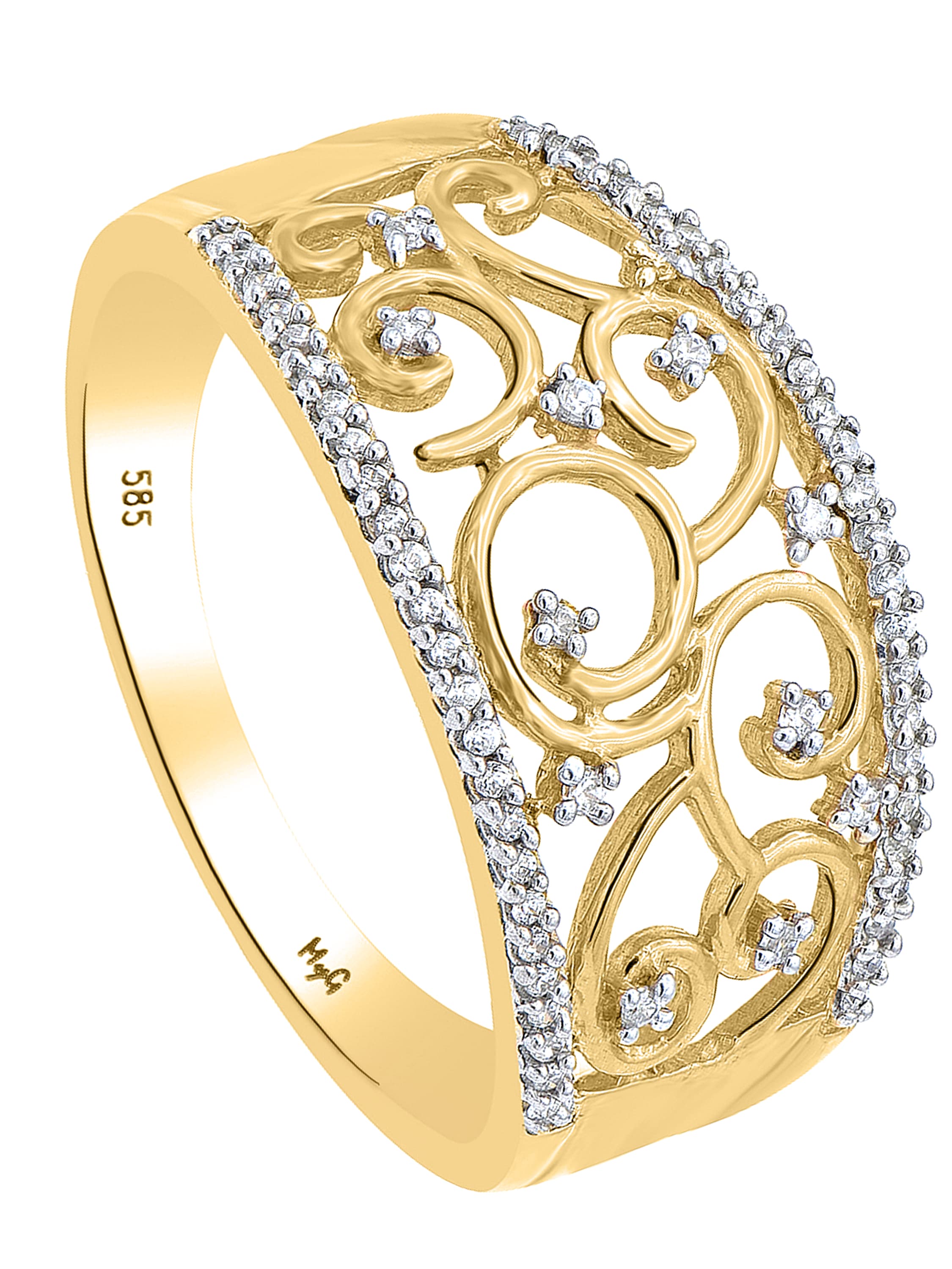 Mirella - Diamantring 585 Gelbgold - 0,17ct.