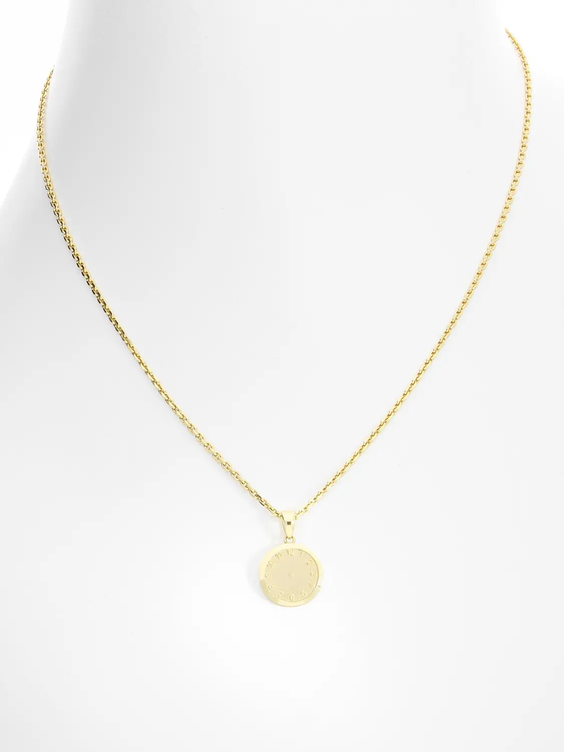 Overnight - Mädchen & Jungen Geburtsuhr Kettenanhänger Gold 375
