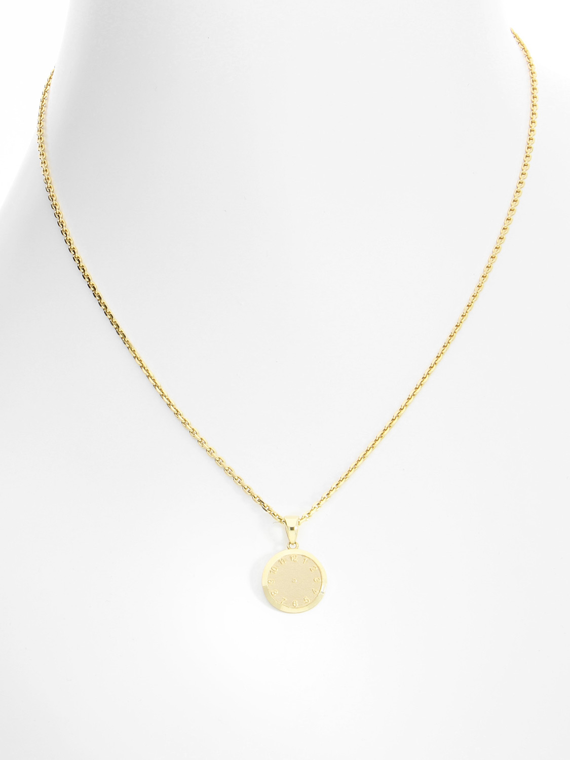Overnight - Mädchen & Jungen Geburtsuhr Kettenanhänger Gold 375