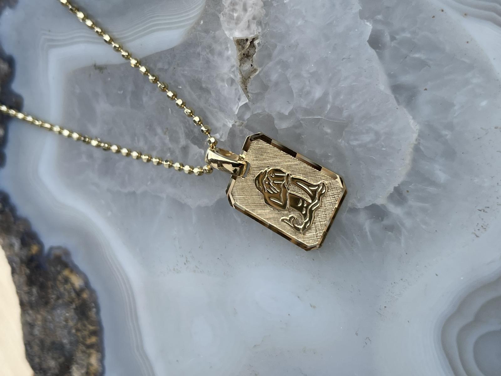 Gaudino - Damen & Herren WASSERMANN Sternzeichen Anhänger Gold 333