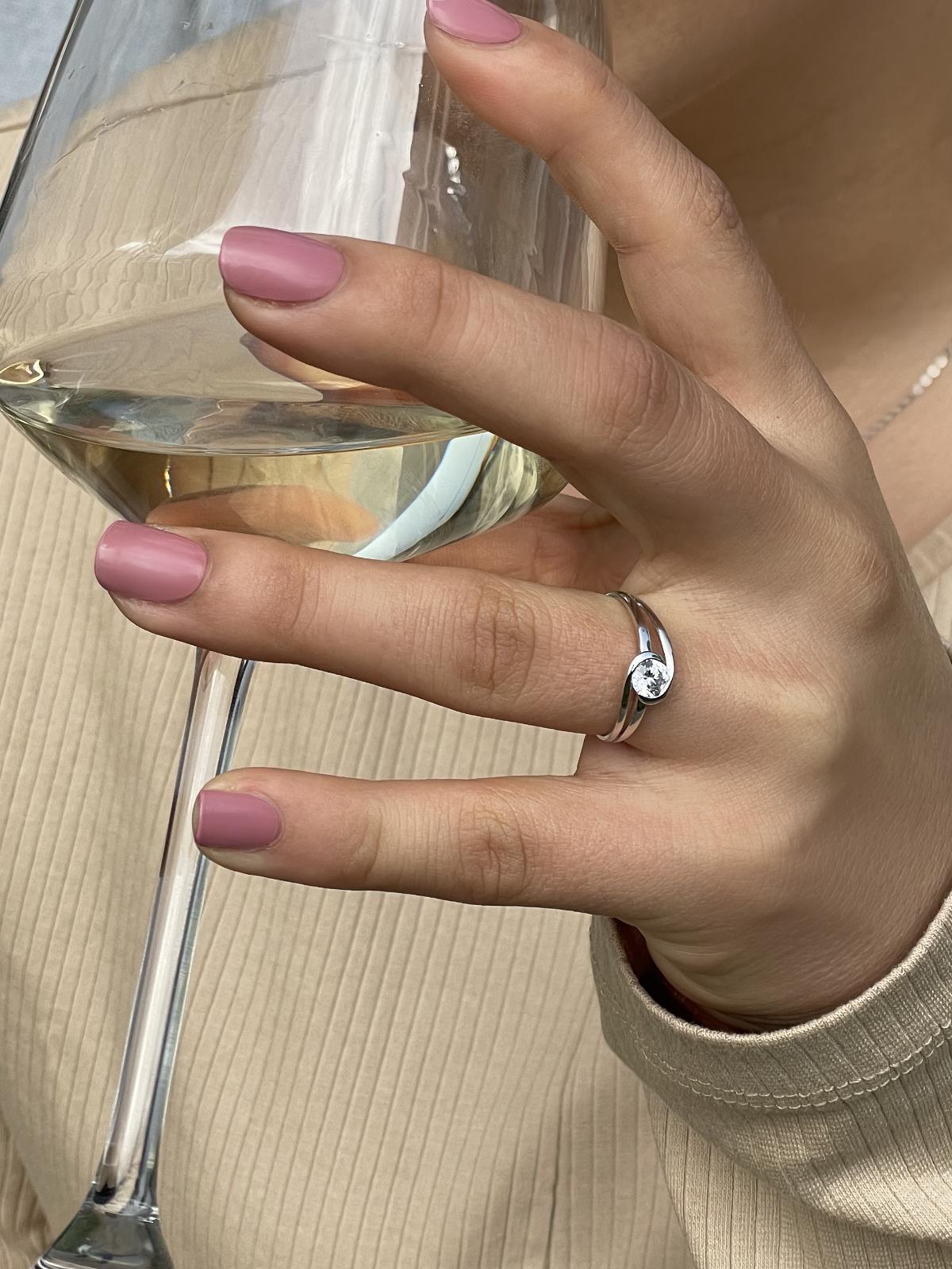 Lauren Amy - Zirkonia Verlobungsring 375 Weißgold - Größe 52